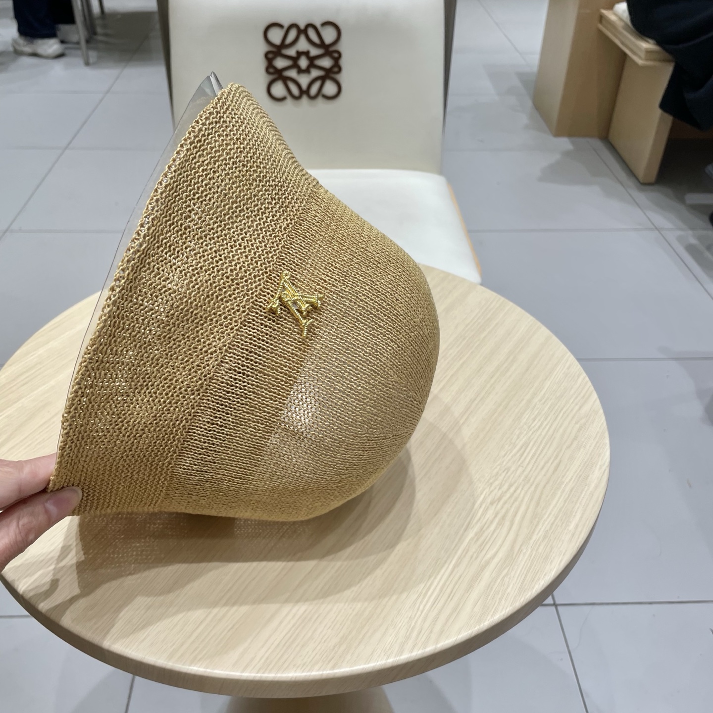  LV路易威登日本和纸薄款透气针织渔夫帽子女春夏素颜百搭盆帽显脸小水桶帽潮