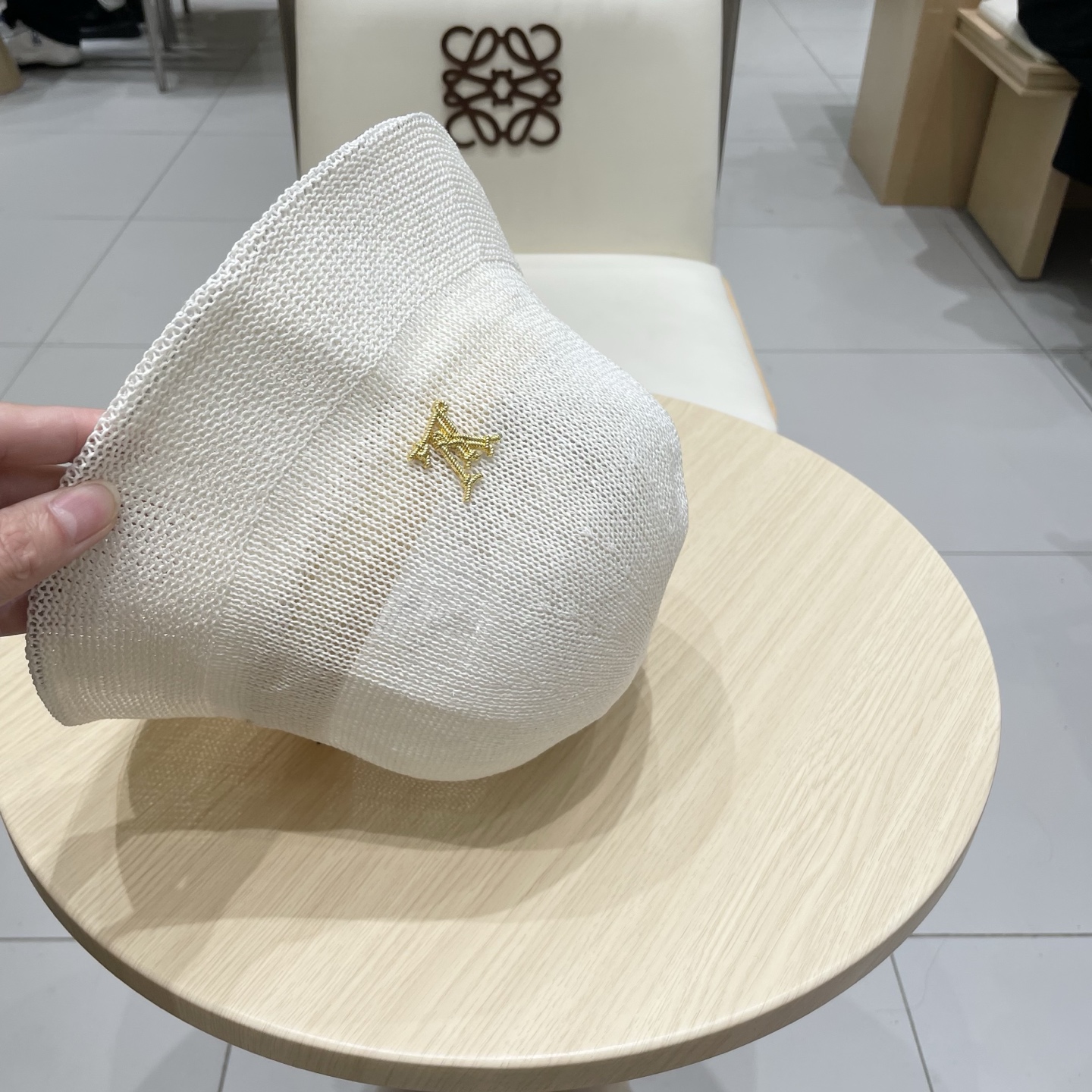  LV路易威登日本和纸薄款透气针织渔夫帽子女春夏素颜百搭盆帽显脸小水桶帽潮