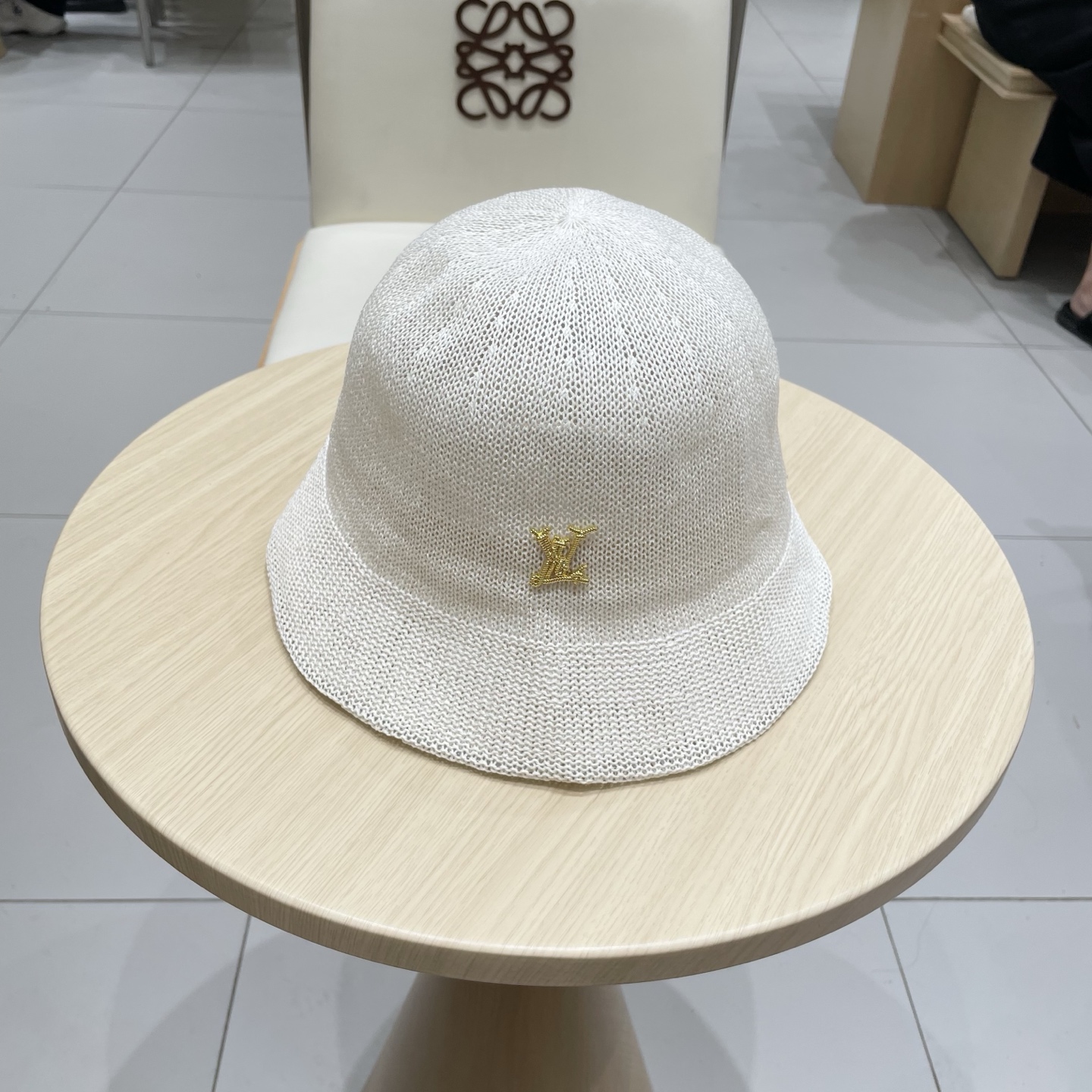  LV路易威登日本和纸薄款透气针织渔夫帽子女春夏素颜百搭盆帽显脸小水桶帽潮