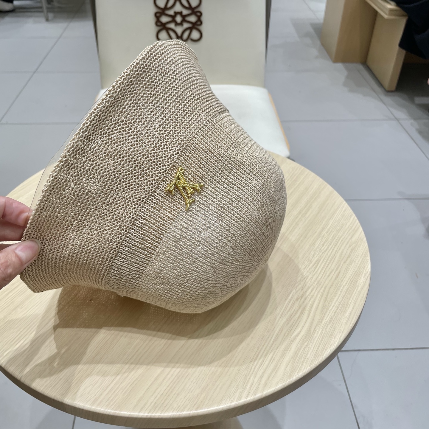  LV路易威登日本和纸薄款透气针织渔夫帽子女春夏素颜百搭盆帽显脸小水桶帽潮