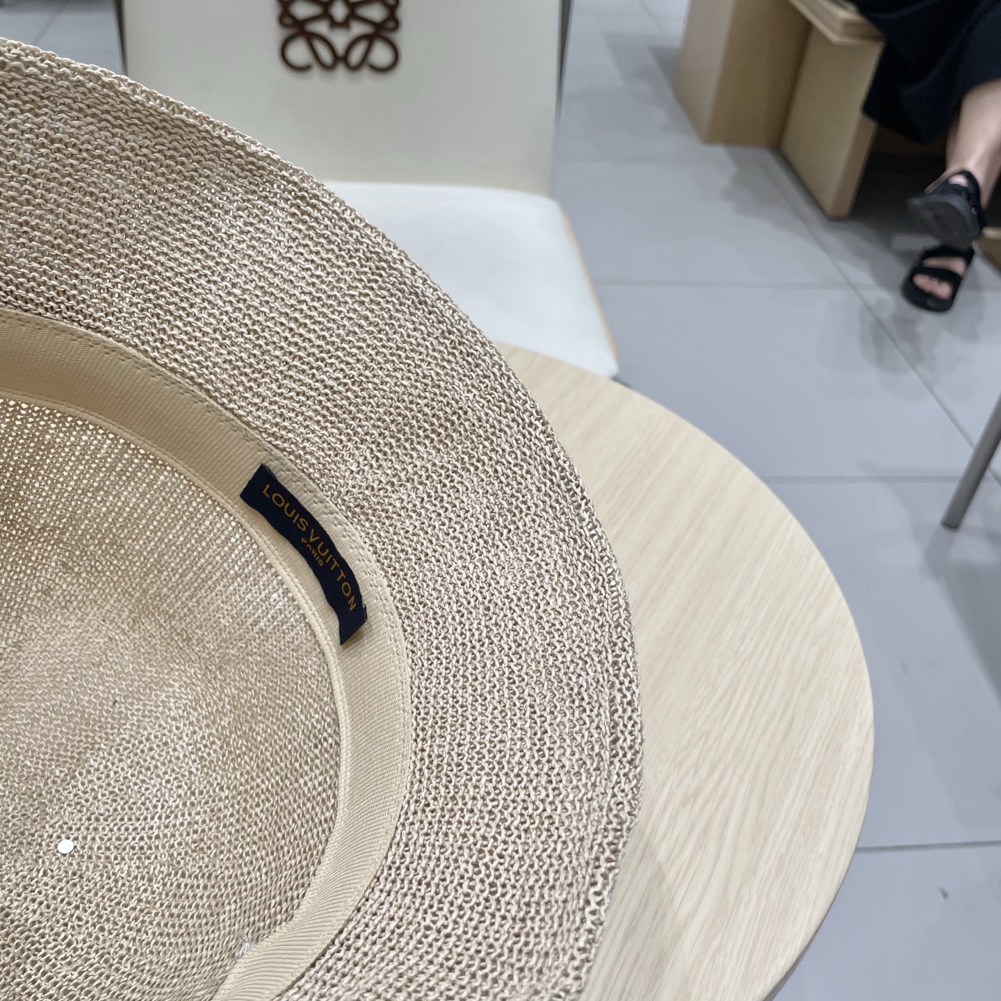  LV路易威登日本和纸薄款透气针织渔夫帽子女春夏素颜百搭盆帽显脸小水桶帽潮