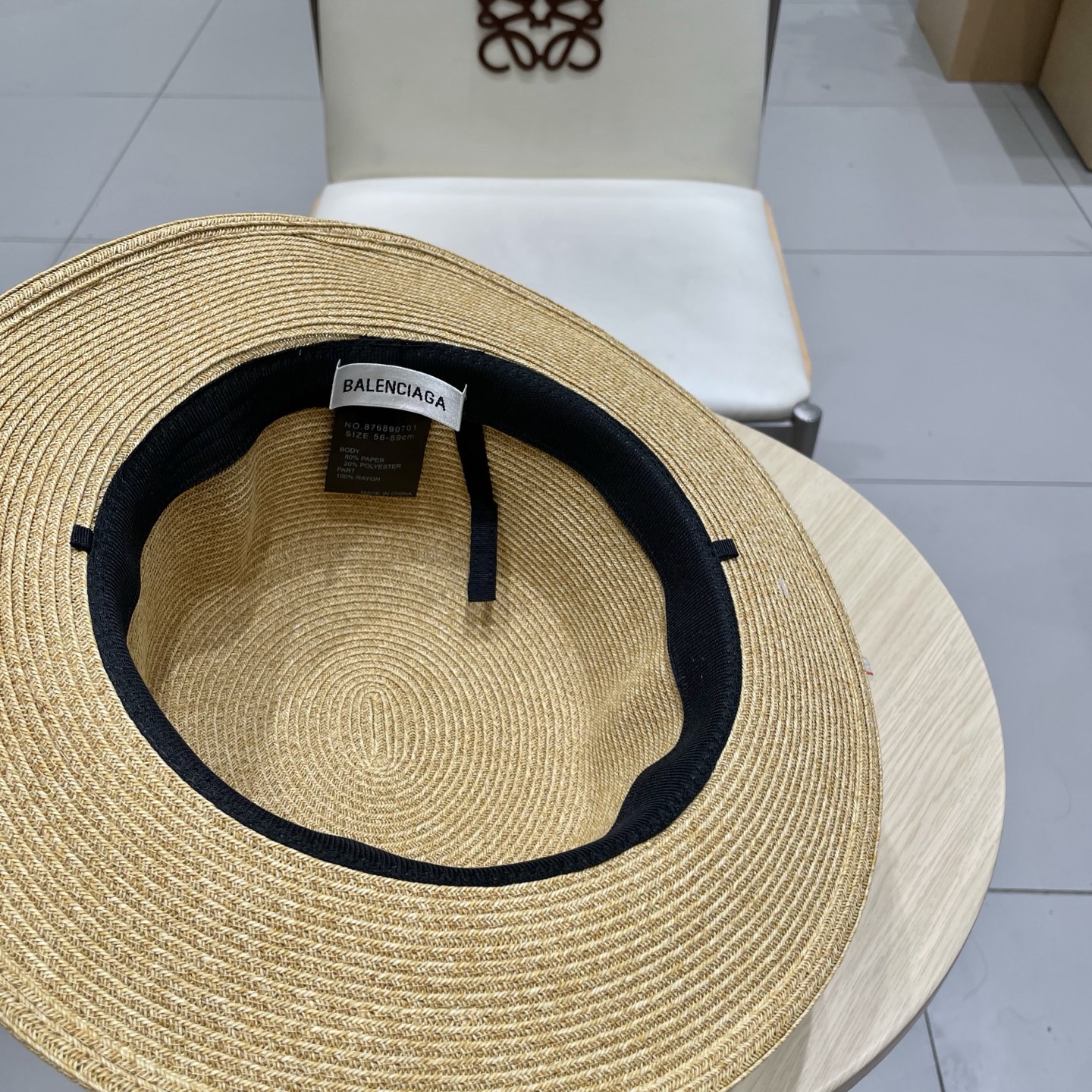 BALENCIAGA巴黎世家夏季新款细辫小盆帽实用的高颜值美物，夏日就是需要清凉色系，超美平顶遮阳凹造型