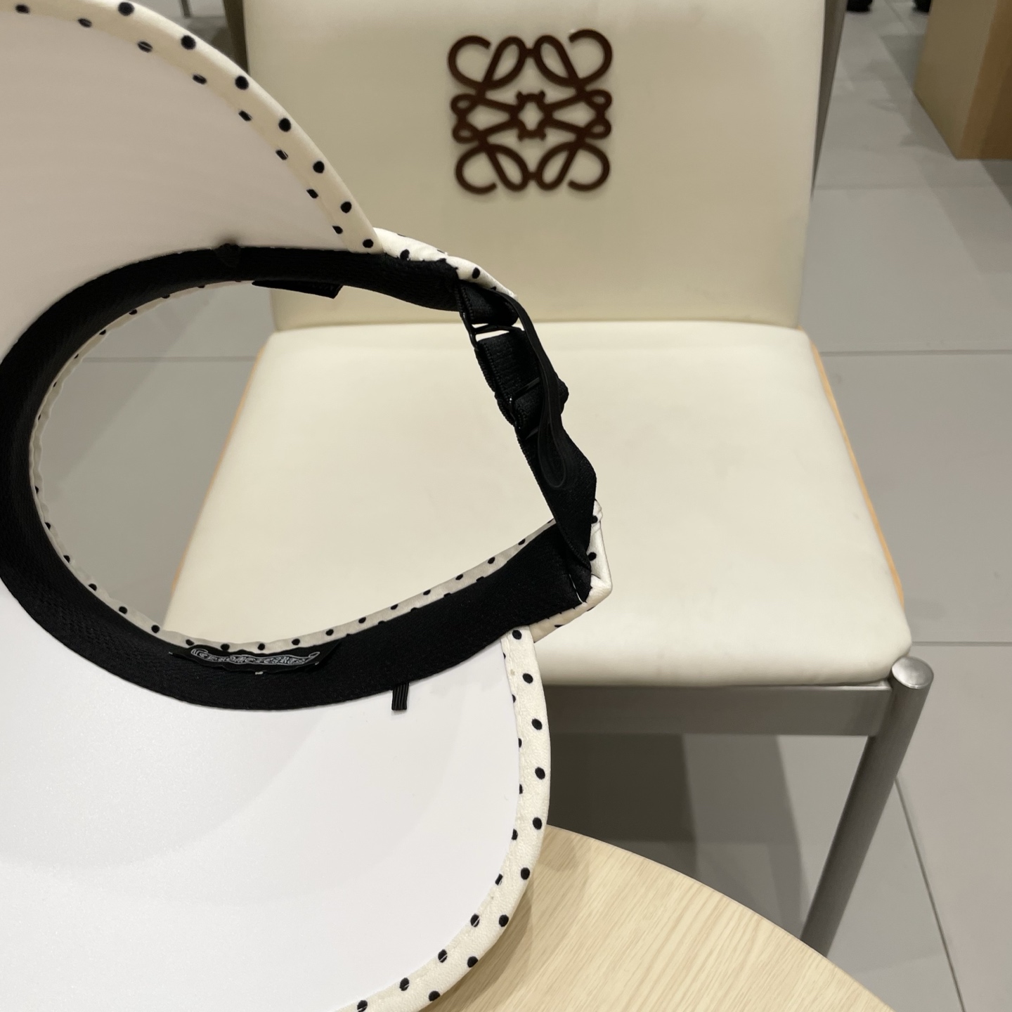  Chrome Hearts 2025新款波点草编空顶帽子女夏季大帽檐遮阳防晒帽防紫外线太阳帽