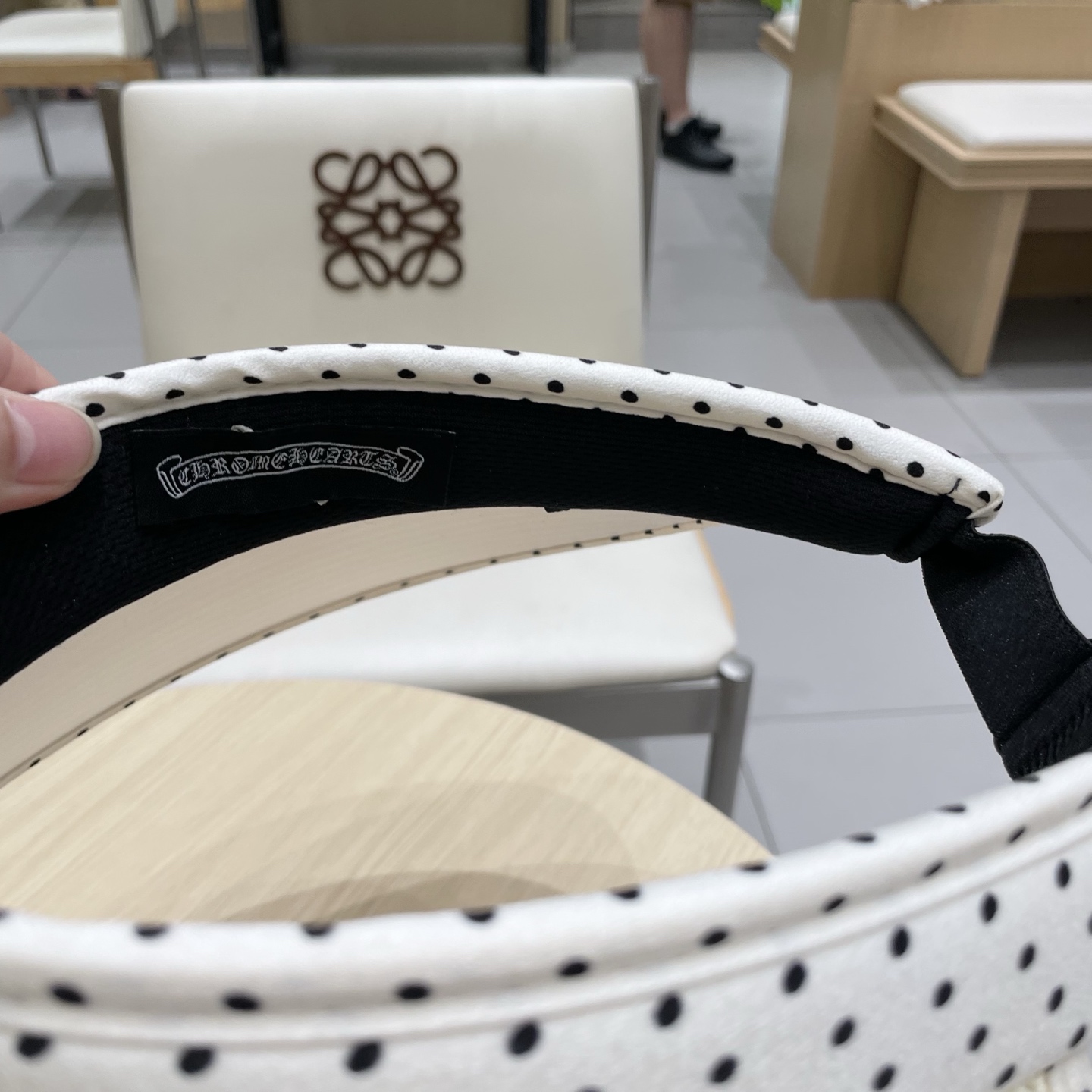  Chrome Hearts 2025新款波点草编空顶帽子女夏季大帽檐遮阳防晒帽防紫外线太阳帽