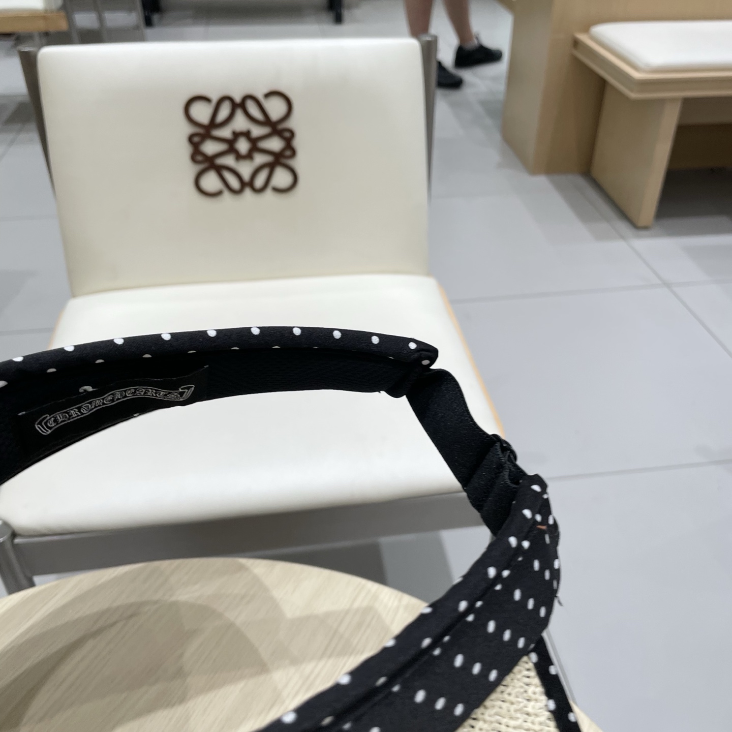  Chrome Hearts 2025新款波点草编空顶帽子女夏季大帽檐遮阳防晒帽防紫外线太阳帽