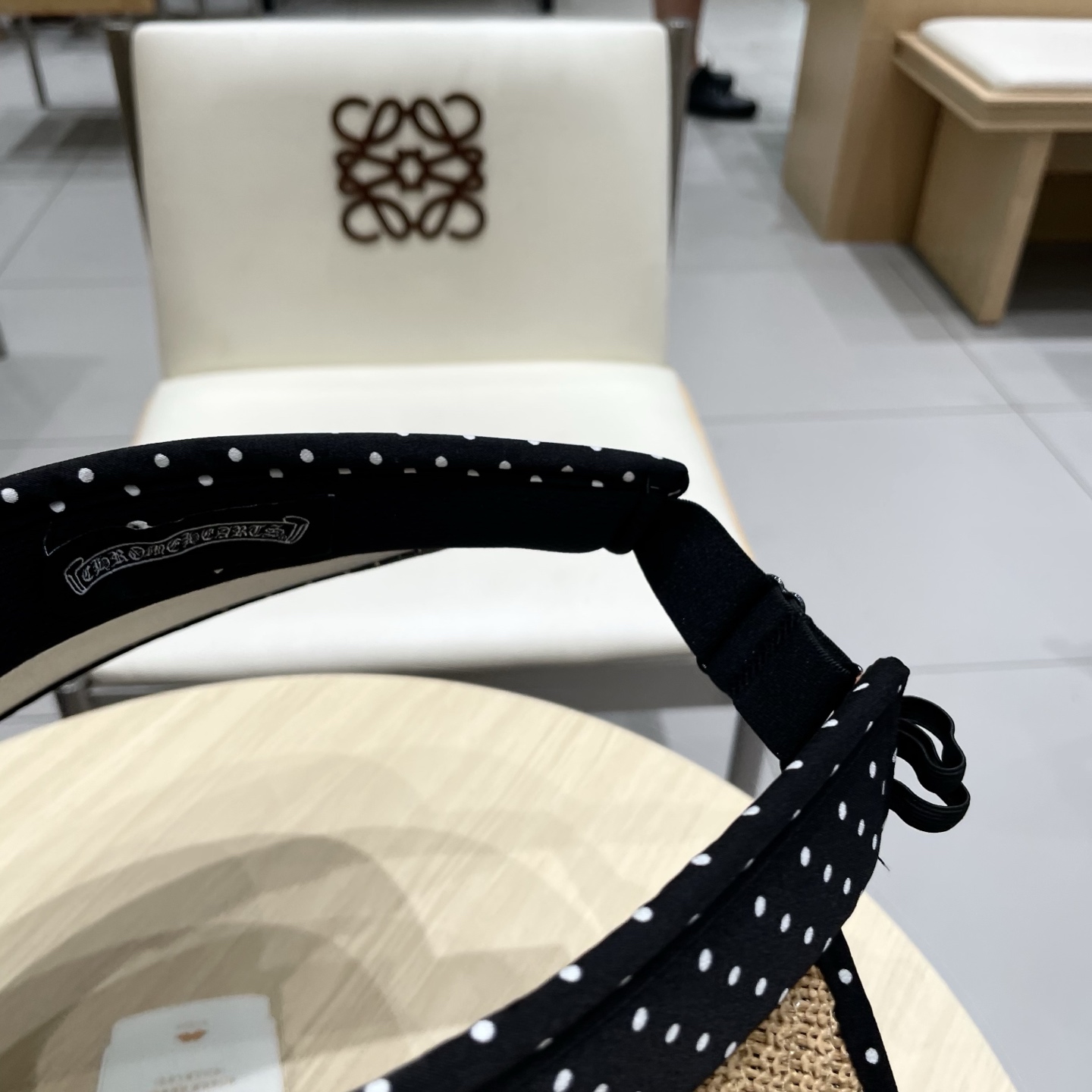  Chrome Hearts 2025新款波点草编空顶帽子女夏季大帽檐遮阳防晒帽防紫外线太阳帽