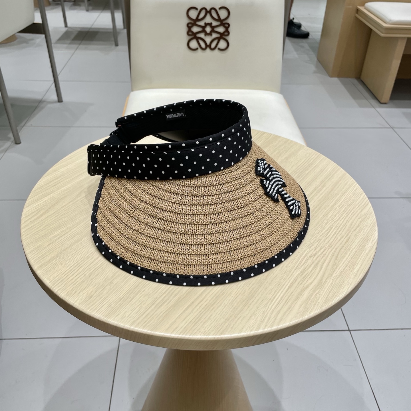  Chrome Hearts 2025新款波点草编空顶帽子女夏季大帽檐遮阳防晒帽防紫外线太阳帽