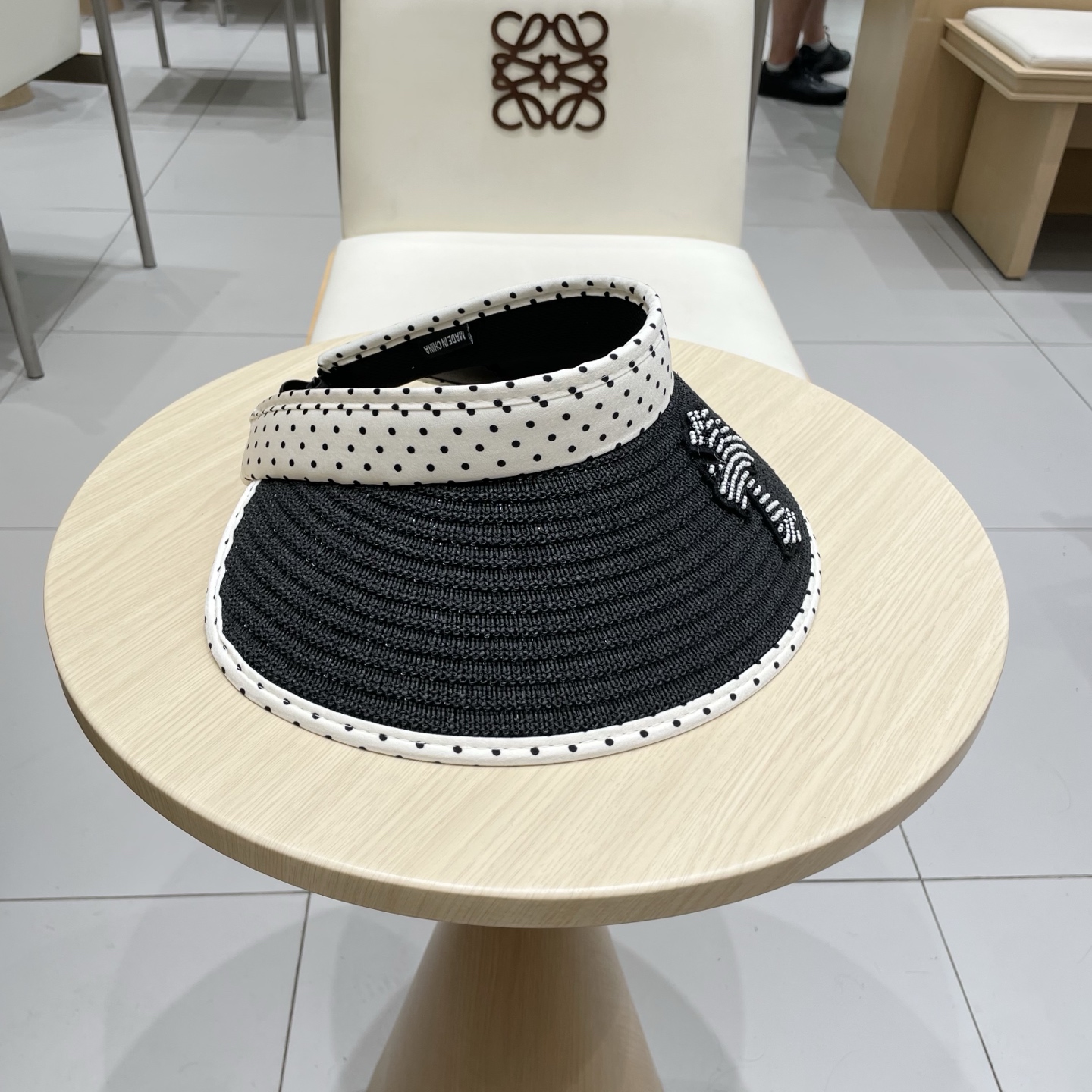  Chrome Hearts 2025新款波点草编空顶帽子女夏季大帽檐遮阳防晒帽防紫外线太阳帽