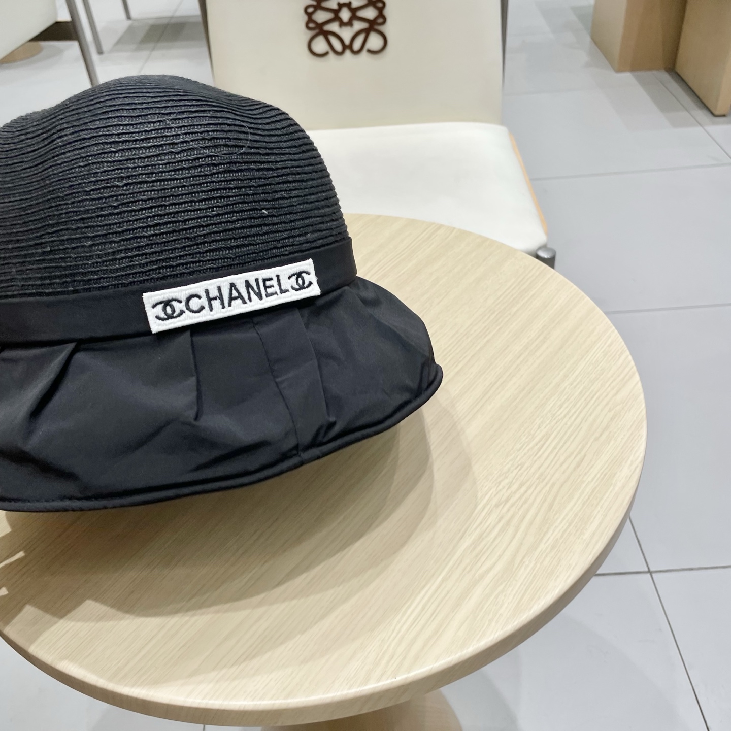 chanel香奈儿时尚渔夫帽女2025新款夏防紫外线遮阳帽户外出游显脸小水桶帽