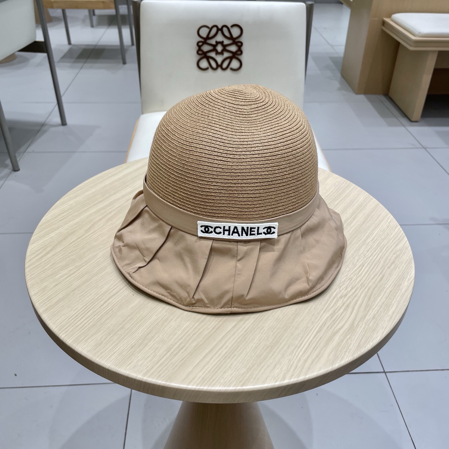  chanel香奈儿时尚渔夫帽女2025新款夏防紫外线遮阳帽户外出游显脸小水桶帽