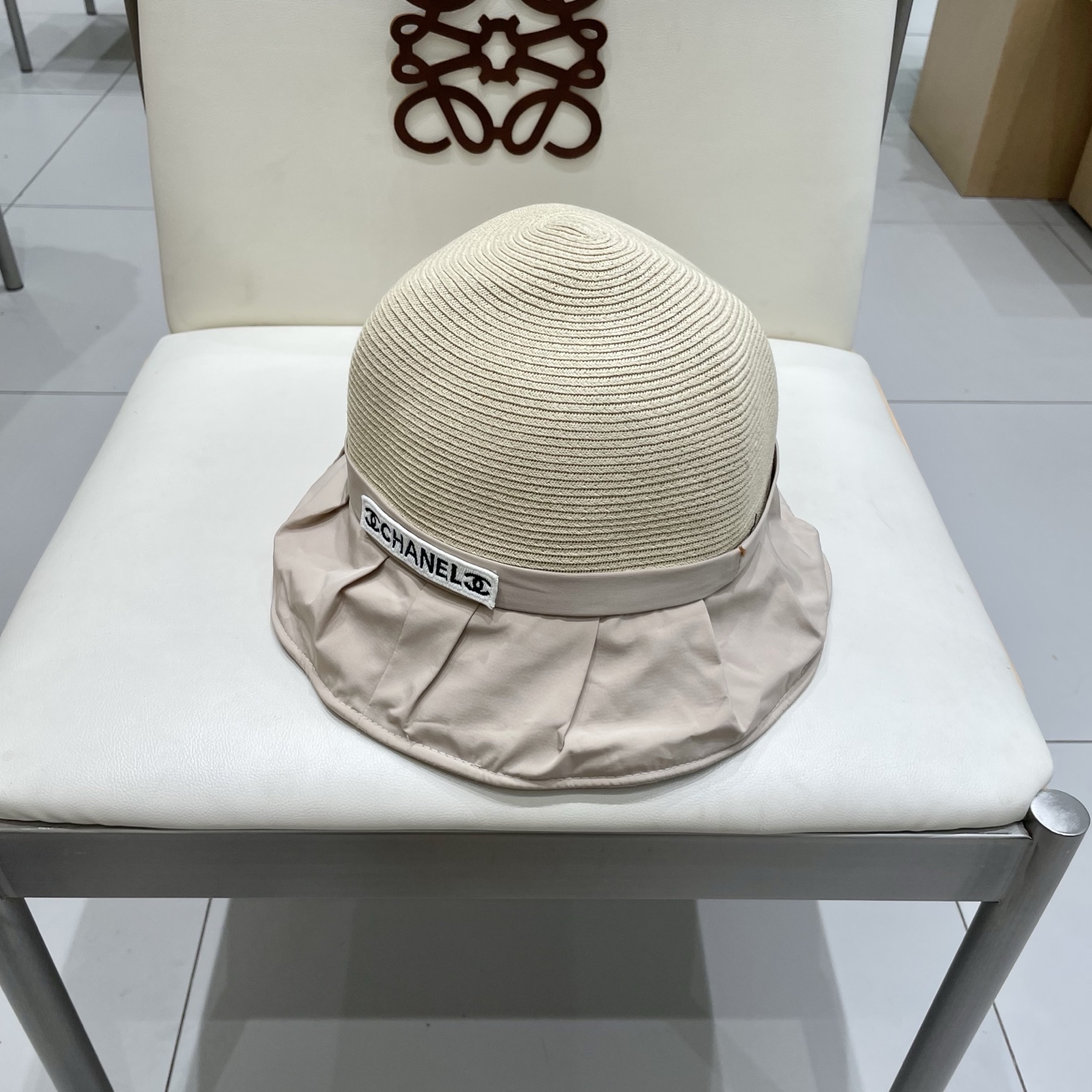  chanel香奈儿时尚渔夫帽女2025新款夏防紫外线遮阳帽户外出游显脸小水桶帽