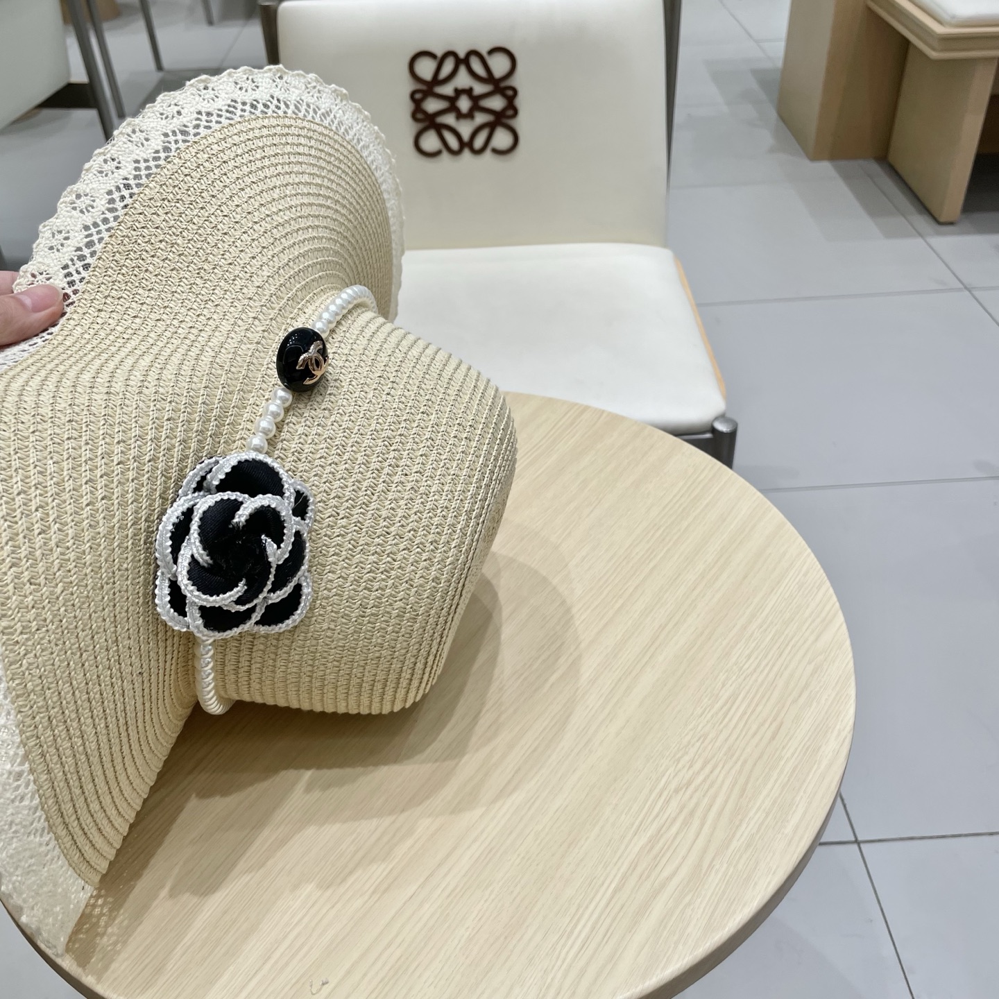  Chanel香奈儿新款草帽，名媛风，头围57cm