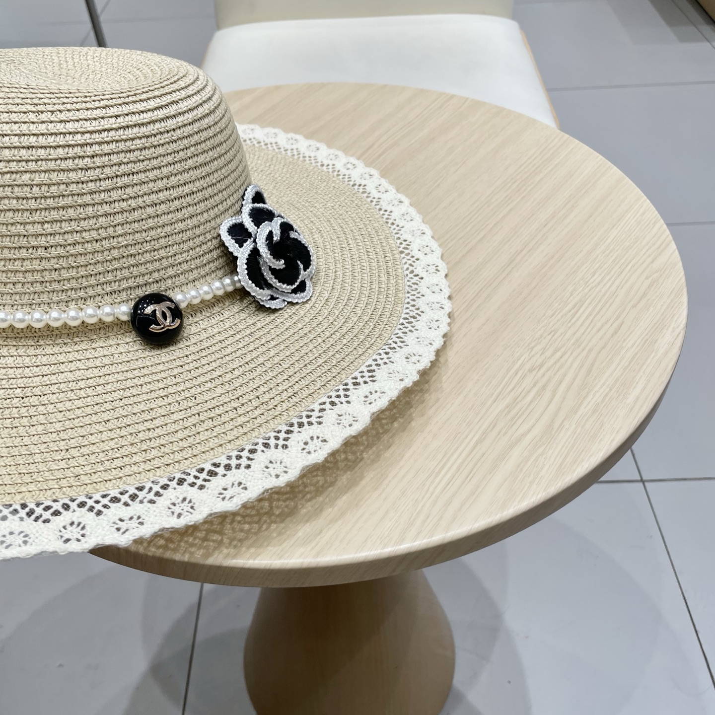  Chanel香奈儿新款草帽，名媛风，头围57cm
