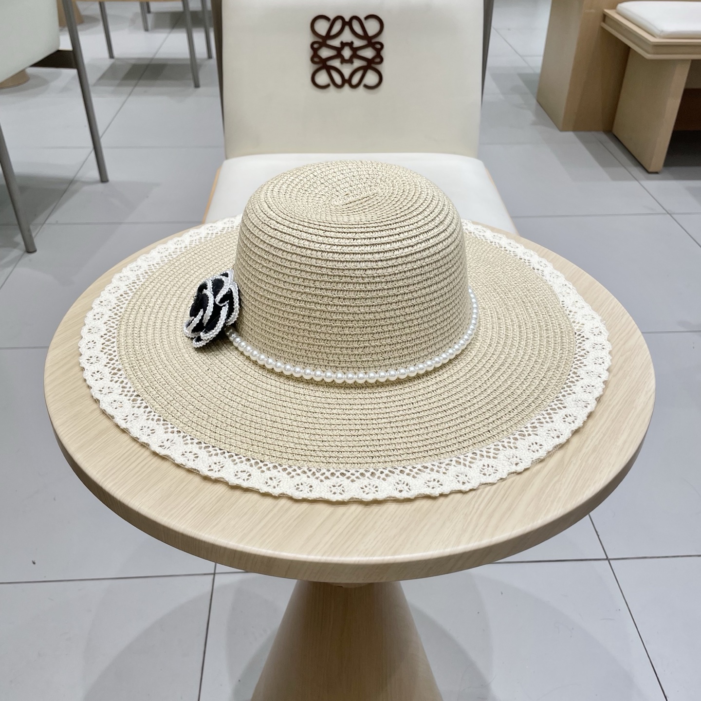  Chanel香奈儿新款草帽，名媛风，头围57cm