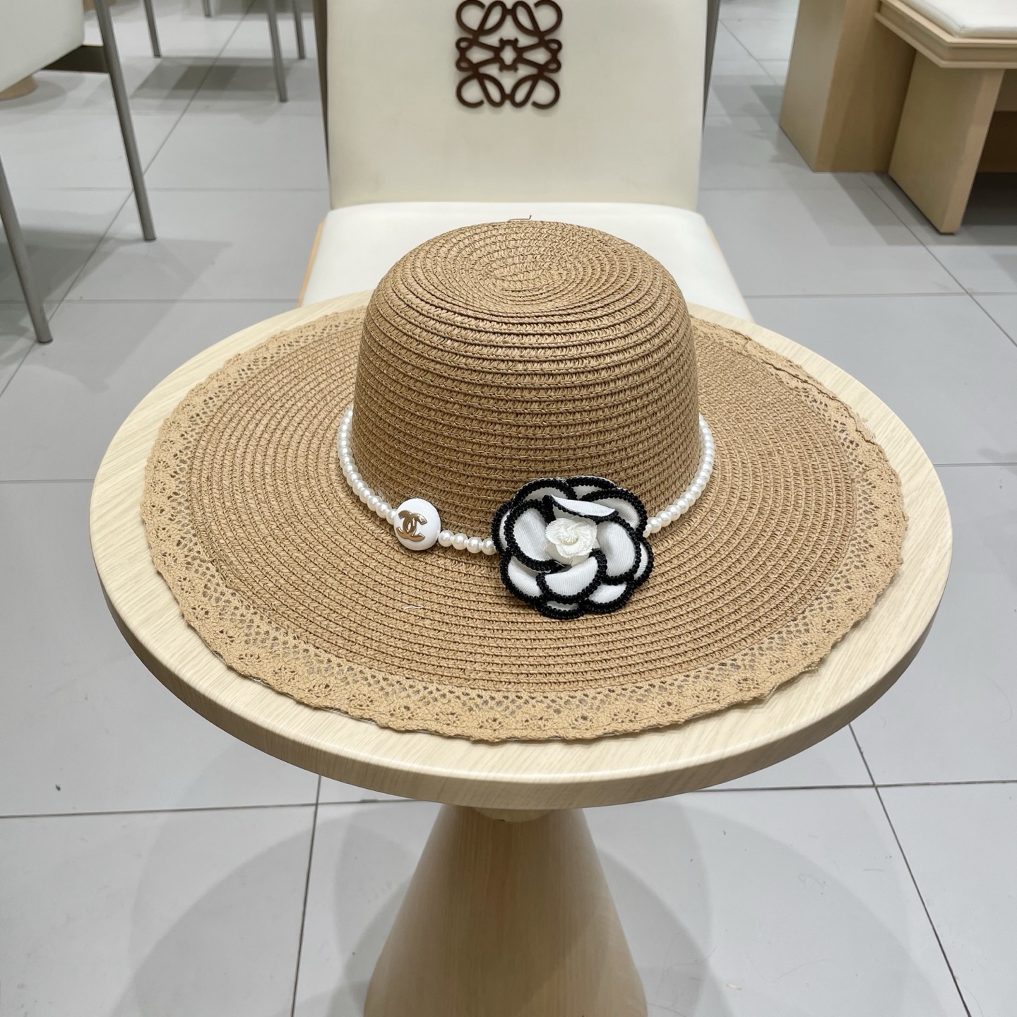  Chanel香奈儿新款草帽，名媛风，头围57cm