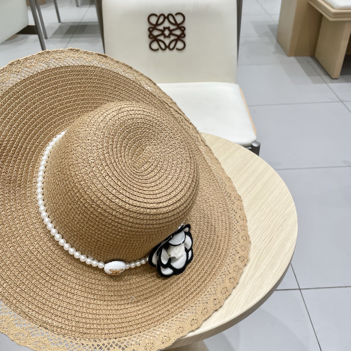  Chanel香奈儿新款草帽，名媛风，头围57cm