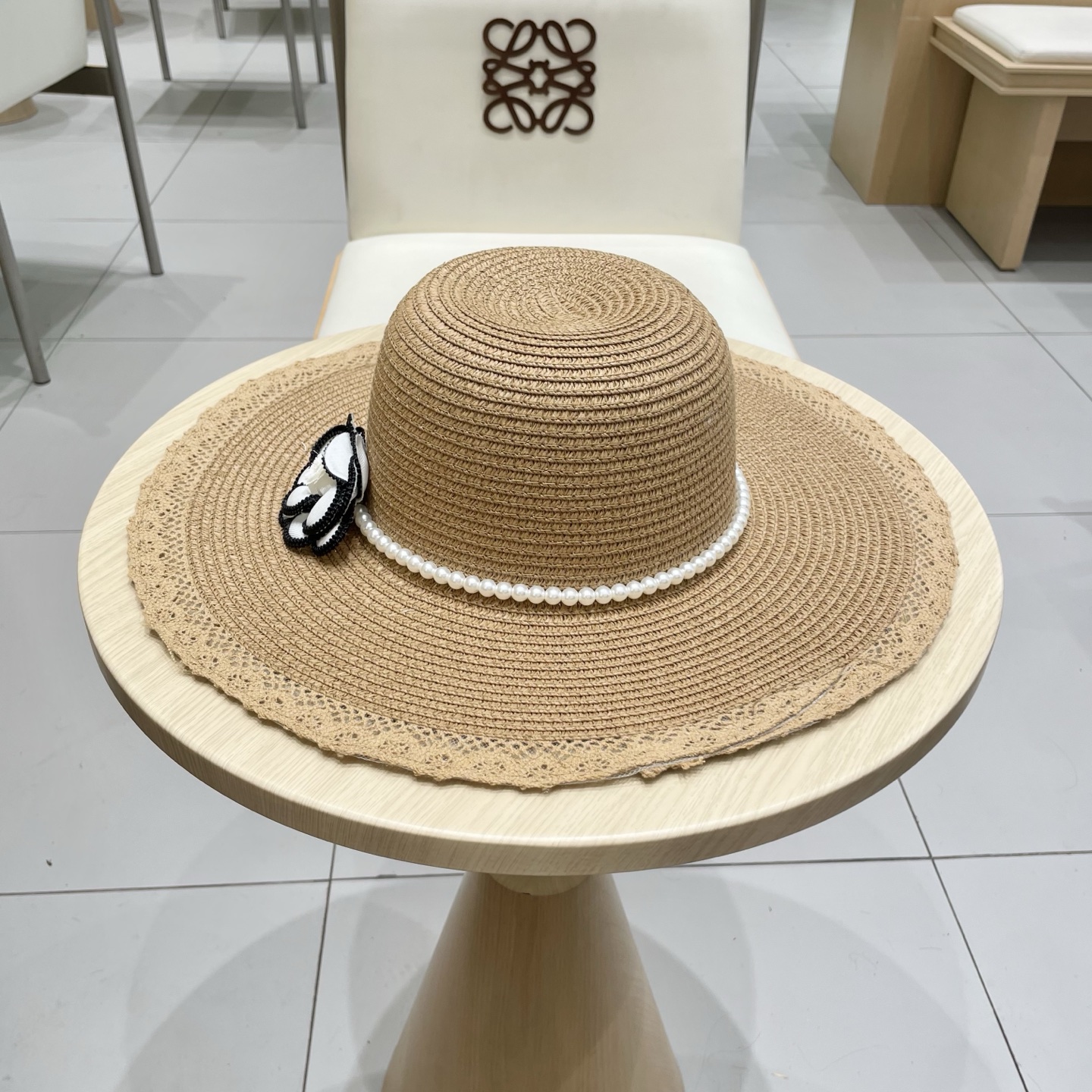  Chanel香奈儿新款草帽，名媛风，头围57cm