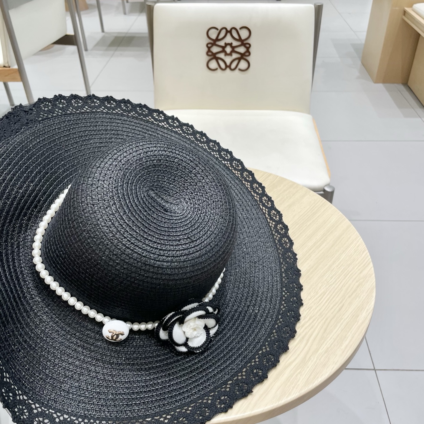  Chanel香奈儿新款草帽，名媛风，头围57cm