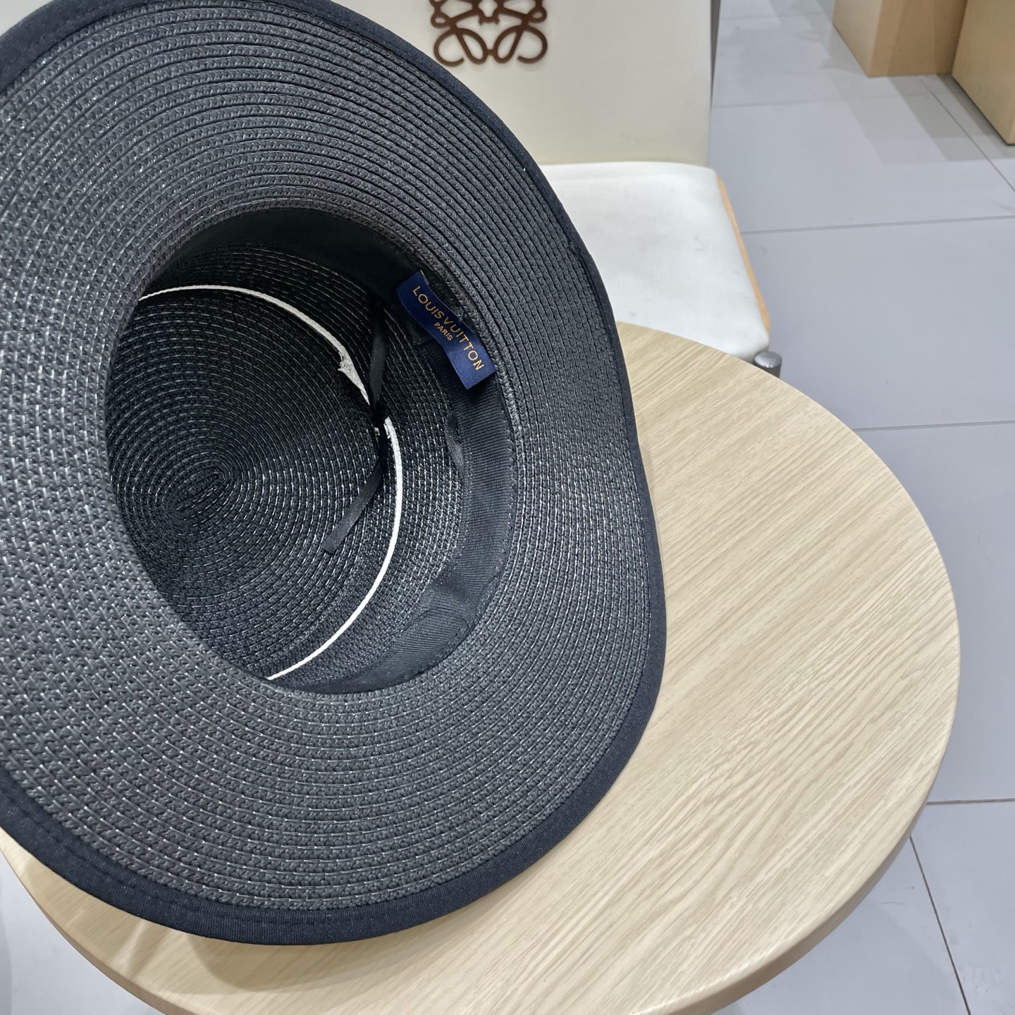  🧢路易威登LouisVuitton😍夏季草帽女平顶复古度假风渔夫帽户外沙滩防晒遮阳民族风平沿宽檐遮