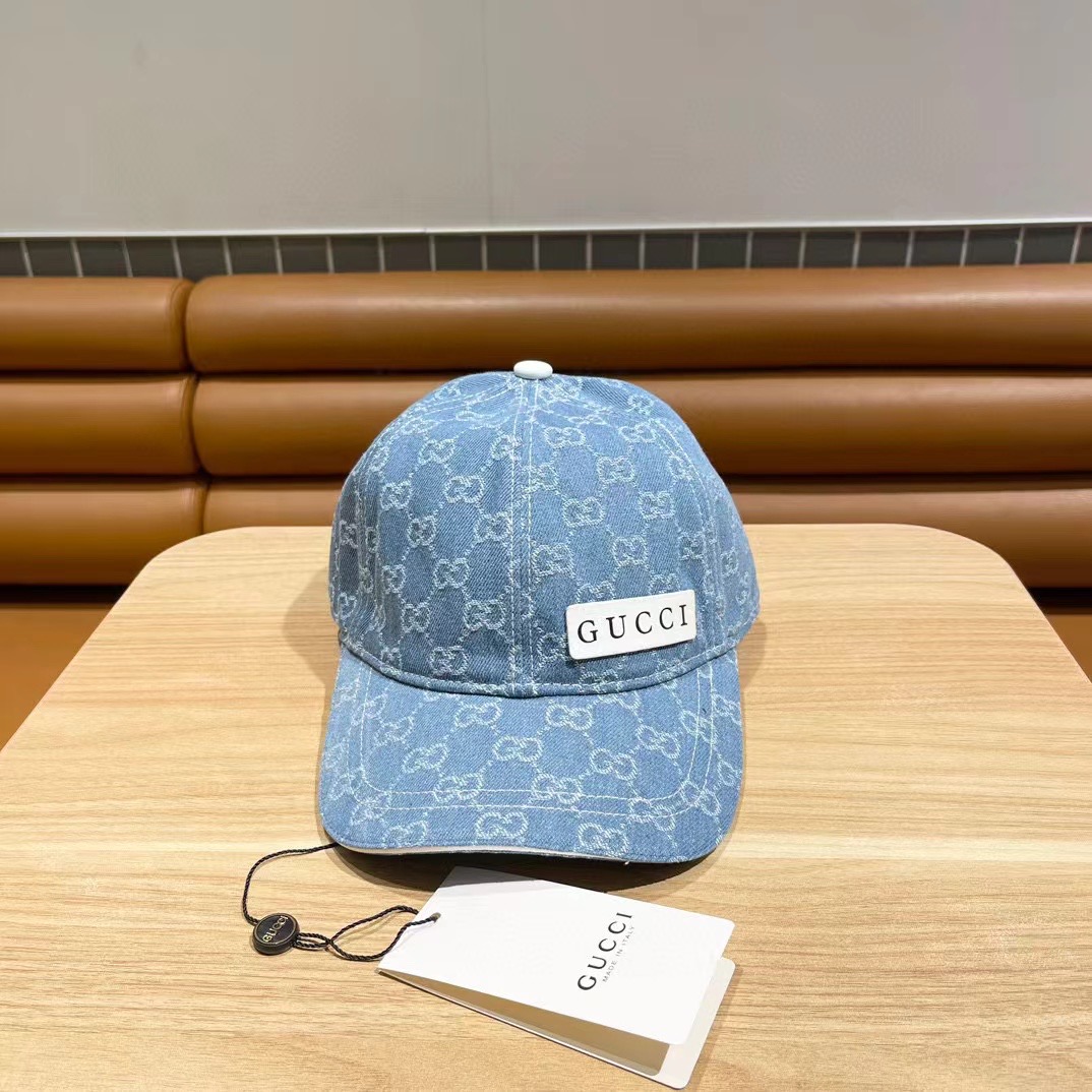  Gucci(古奇)新款原单棒球帽😍😍复古设计，专柜11开模订制！牛仔布料，轻盈透气！实物拍摄，男女适用