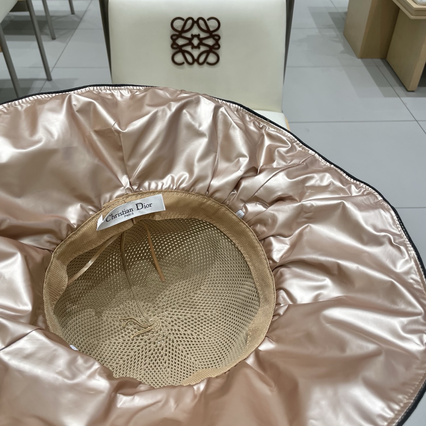  DIOR迪奥帽子女夏季遮阳防晒渔夫帽防紫外线大檐遮脸大头围显脸小太阳透气