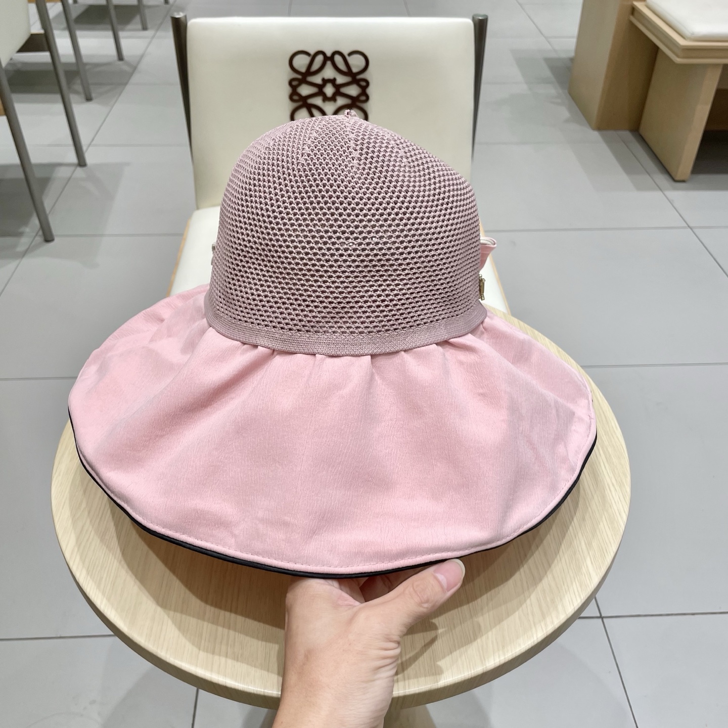  DIOR迪奥帽子女夏季遮阳防晒渔夫帽防紫外线大檐遮脸大头围显脸小太阳透气