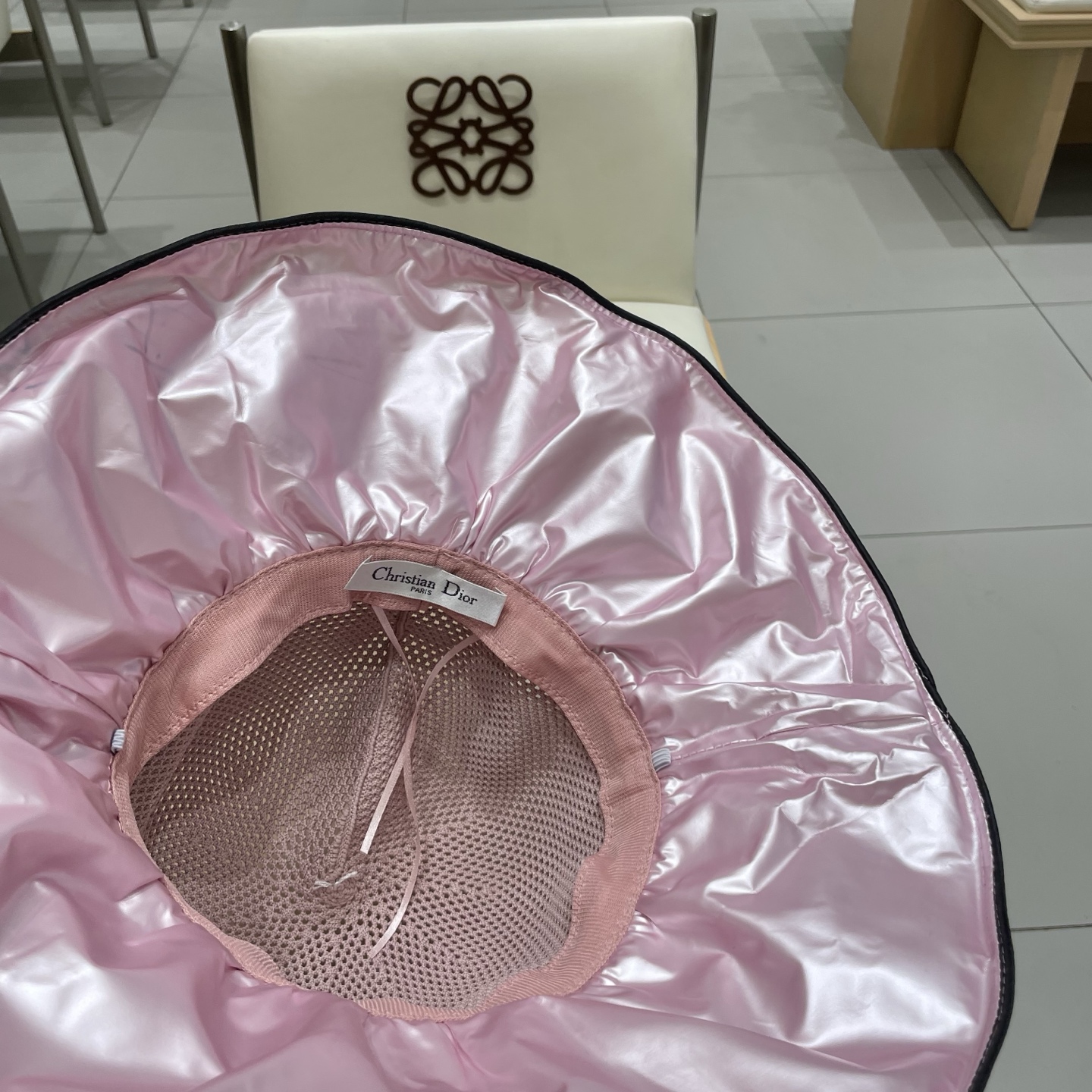  DIOR迪奥帽子女夏季遮阳防晒渔夫帽防紫外线大檐遮脸大头围显脸小太阳透气