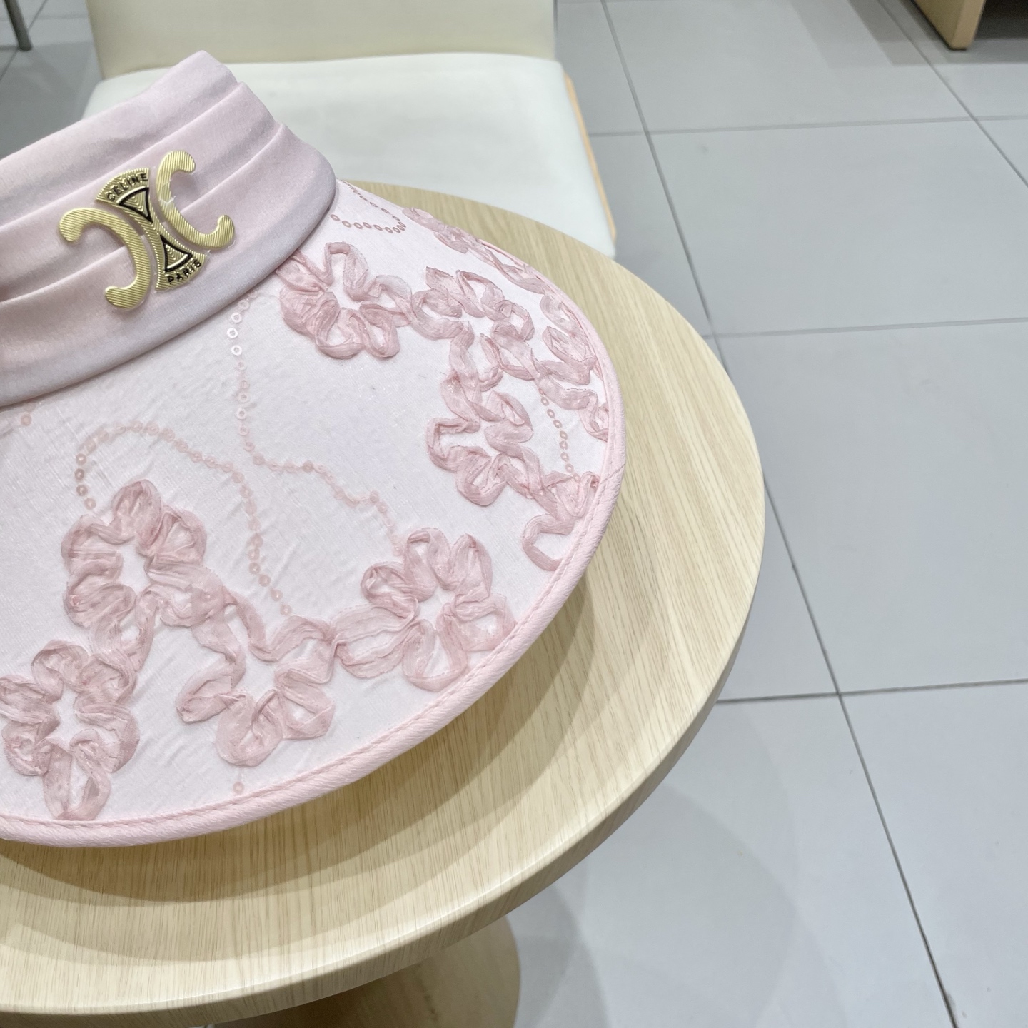  celine塞琳空顶遮阳帽，贝壳帽，发箍 小花朵图案，超级小清新，