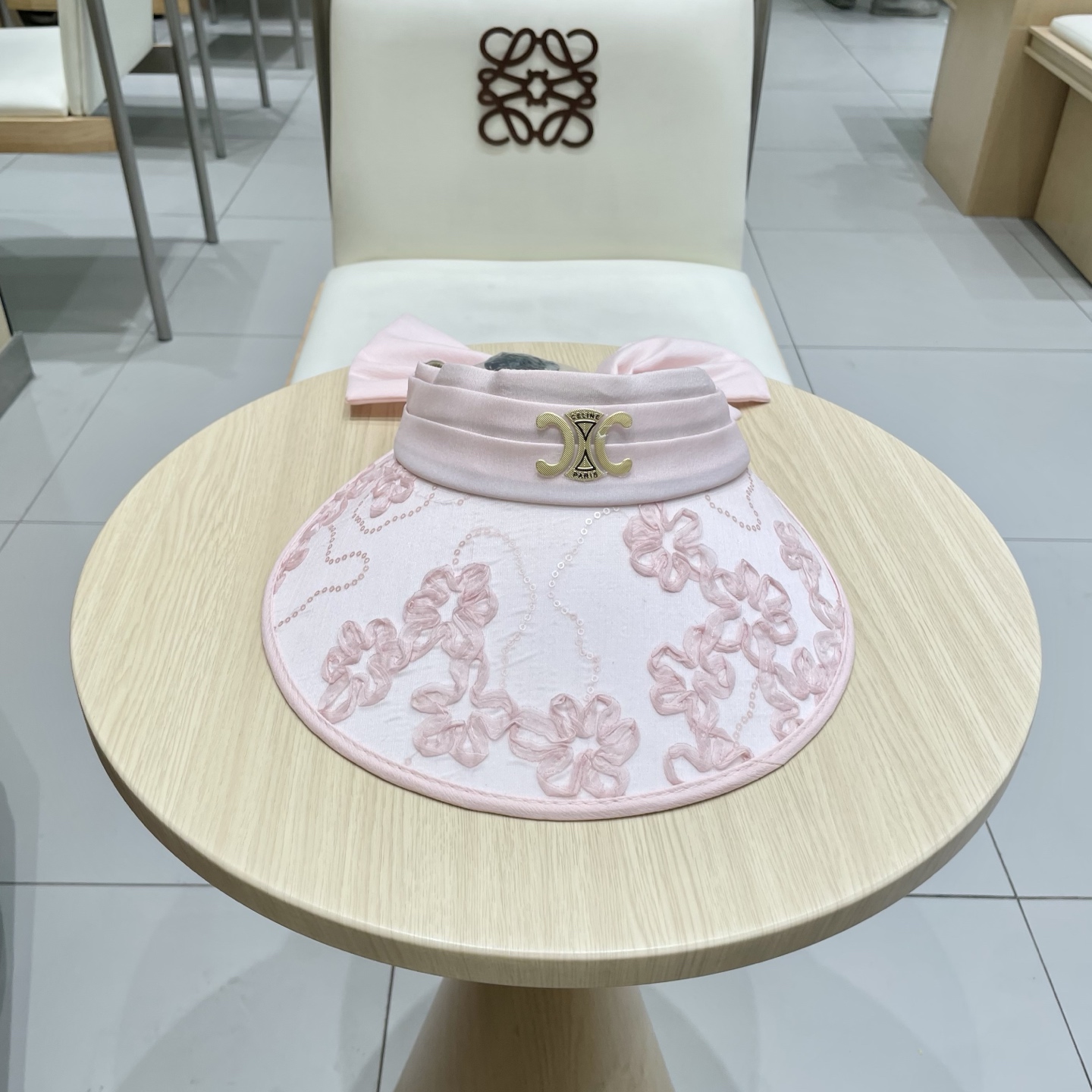  celine塞琳空顶遮阳帽，贝壳帽，发箍 小花朵图案，超级小清新，