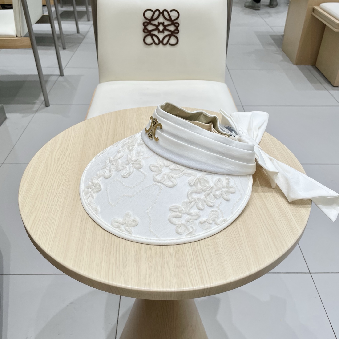  celine塞琳空顶遮阳帽，贝壳帽，发箍 小花朵图案，超级小清新，