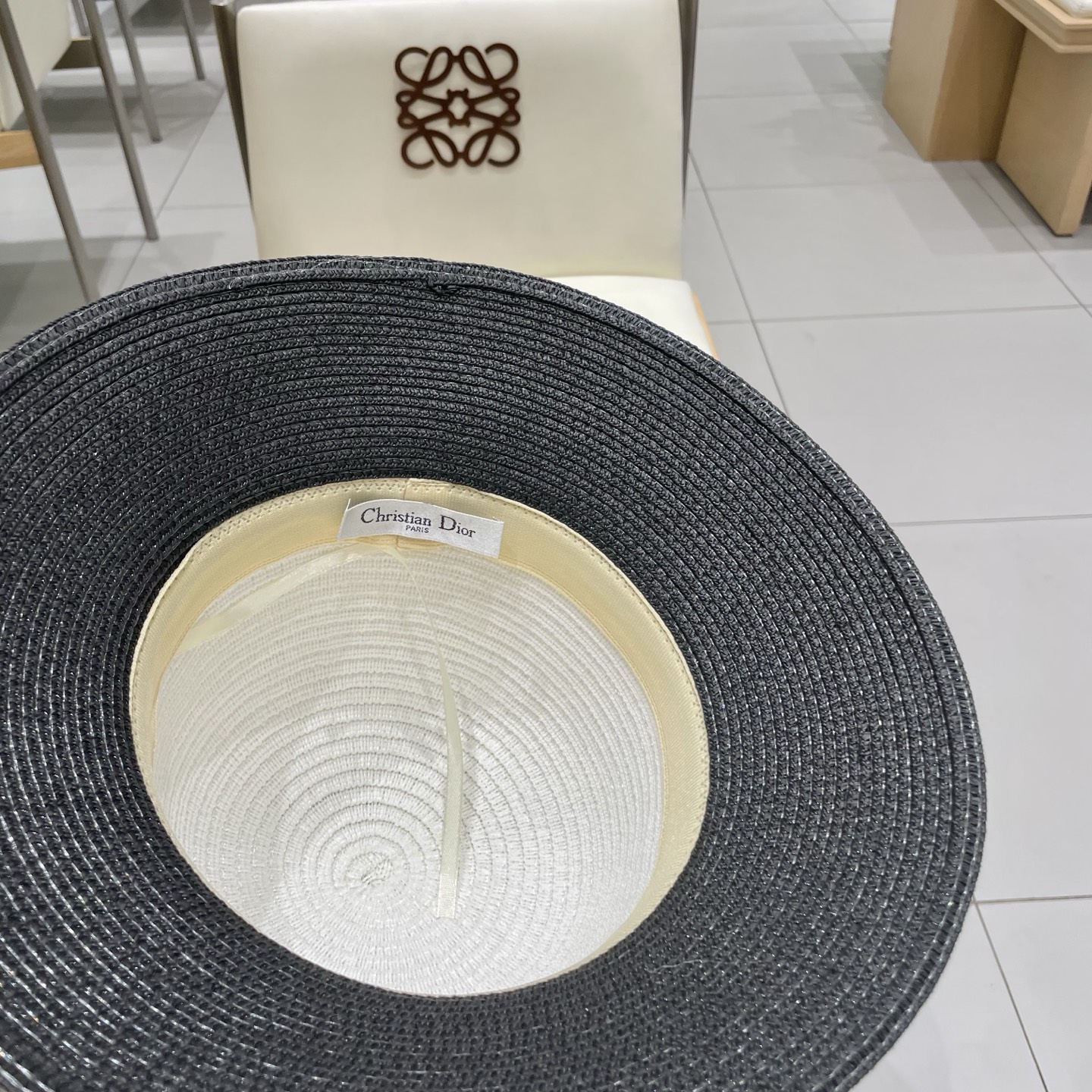  Dior迪奥新款盆帽，名媛风草帽，台湾PP草制作，头围57cm