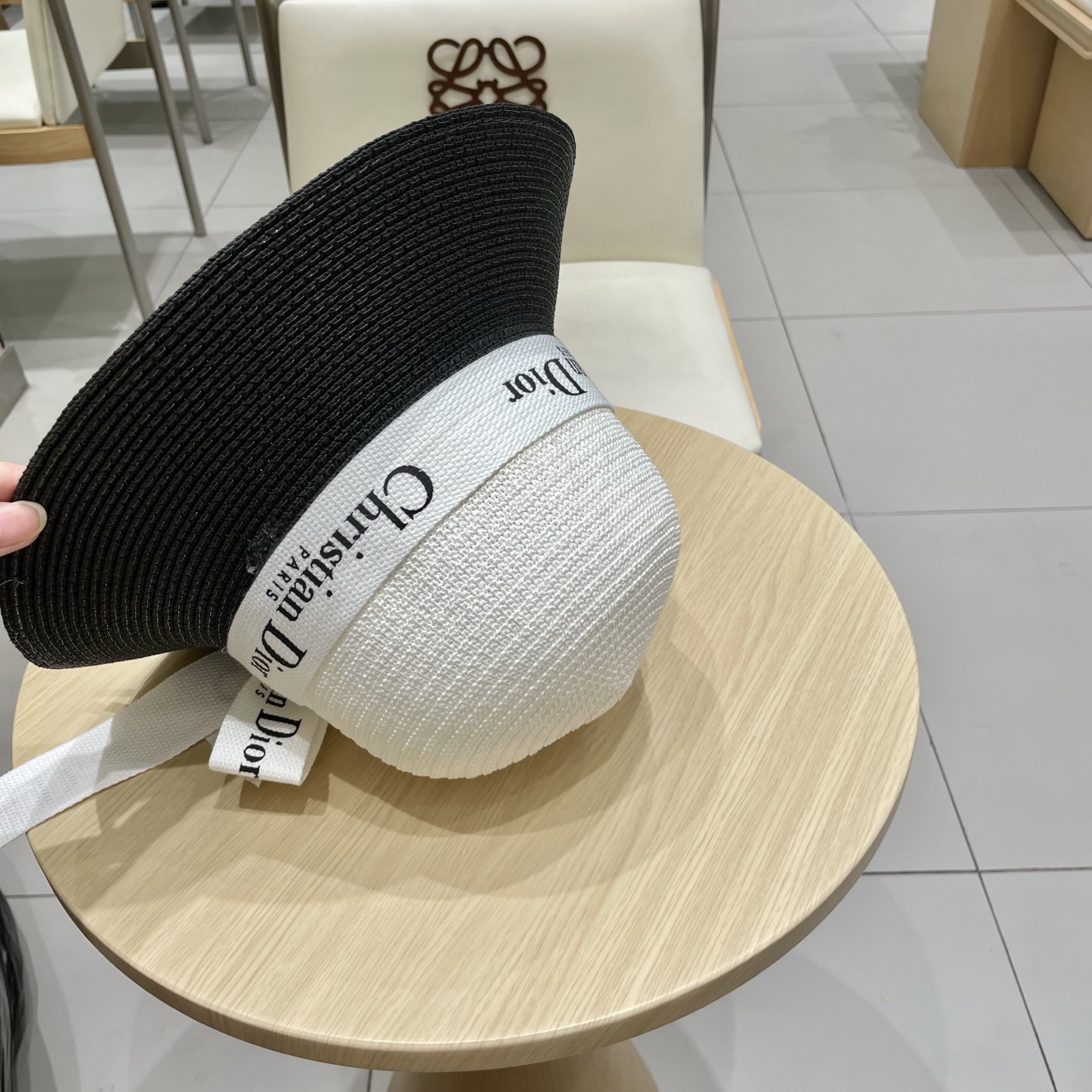  Dior迪奥新款盆帽，名媛风草帽，台湾PP草制作，头围57cm