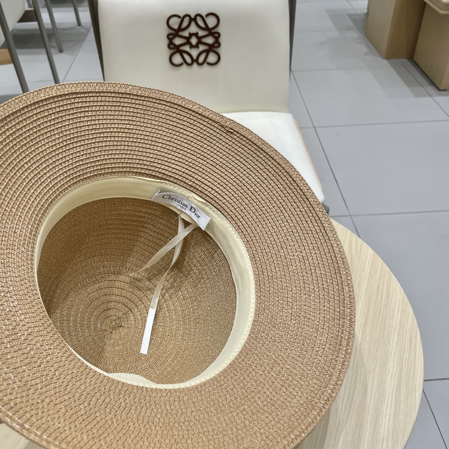  Dior迪奥新款盆帽，名媛风草帽，台湾PP草制作，头围57cm