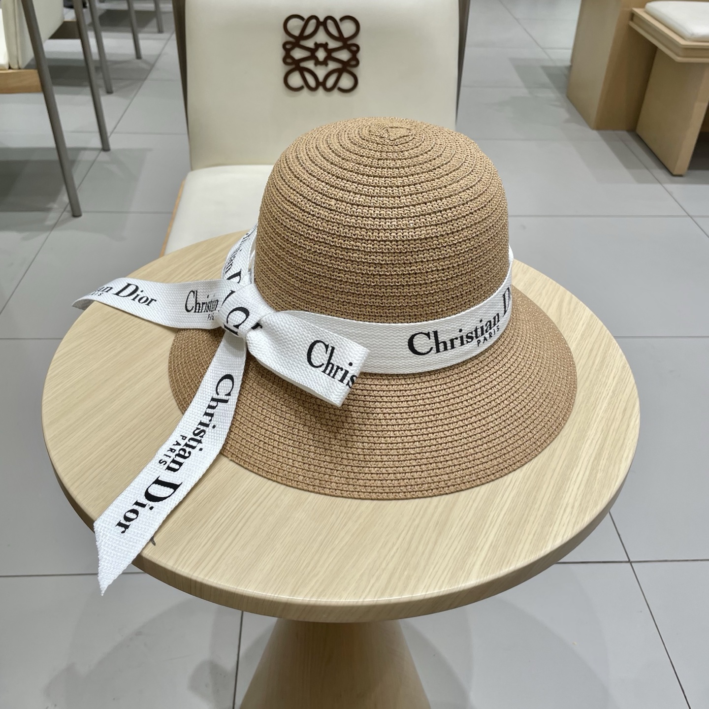  Dior迪奥新款盆帽，名媛风草帽，台湾PP草制作，头围57cm