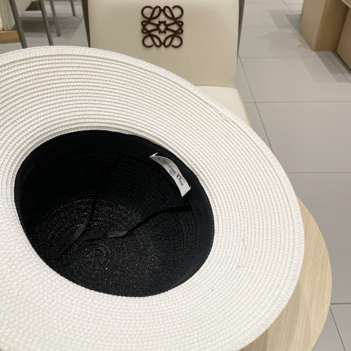  Dior迪奥新款盆帽，名媛风草帽，台湾PP草制作，头围57cm