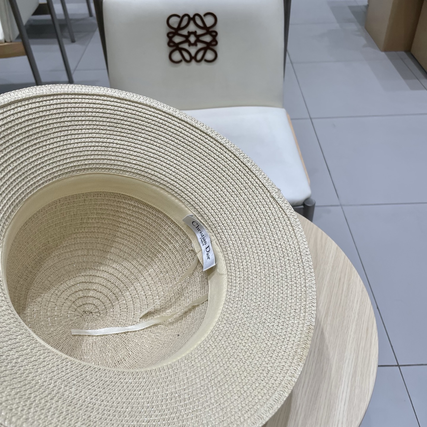  Dior迪奥新款盆帽，名媛风草帽，台湾PP草制作，头围57cm