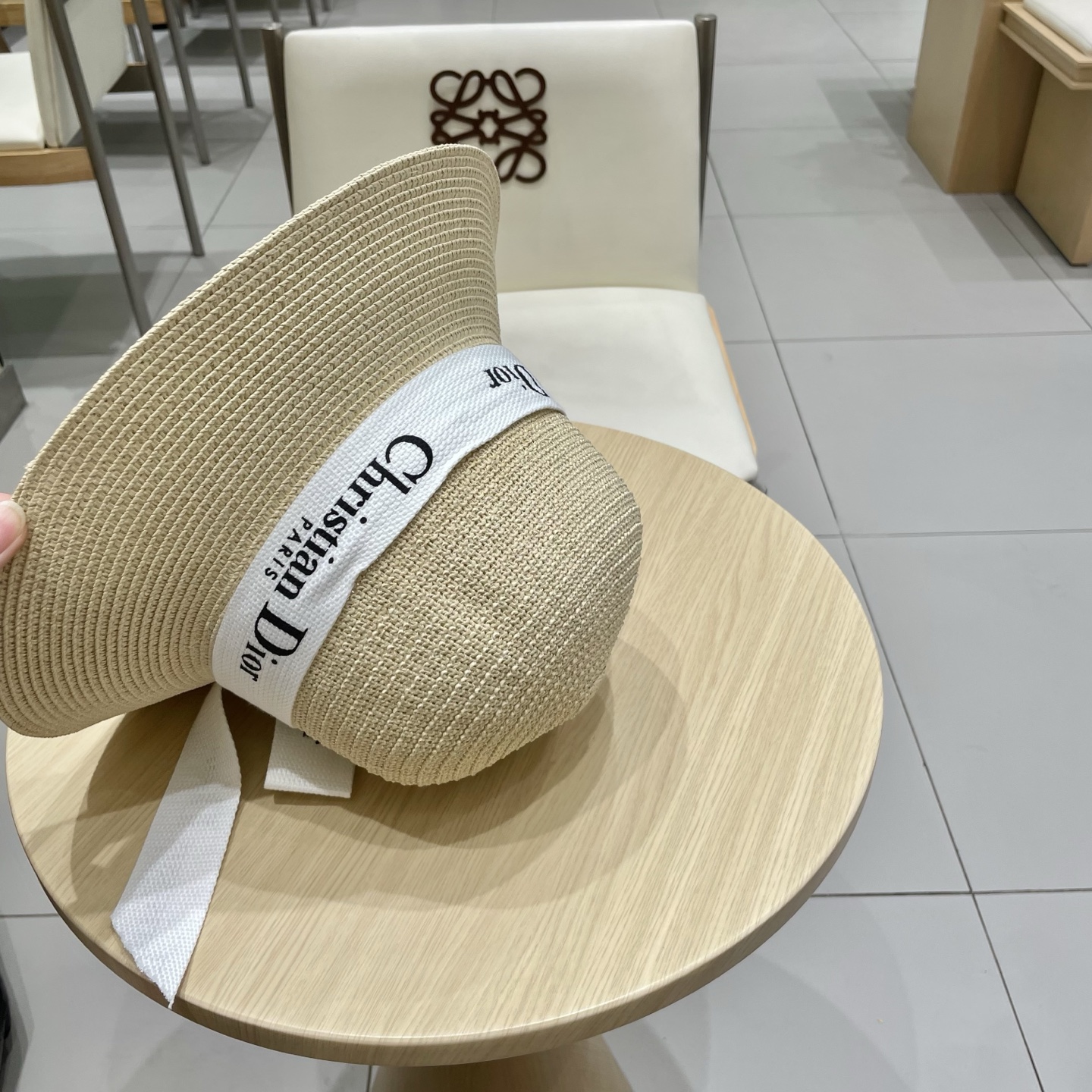  Dior迪奥新款盆帽，名媛风草帽，台湾PP草制作，头围57cm