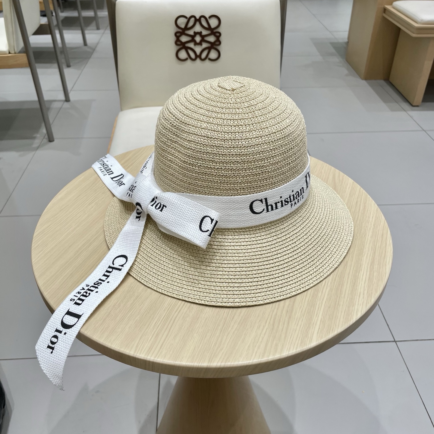  Dior迪奥新款盆帽，名媛风草帽，台湾PP草制作，头围57cm