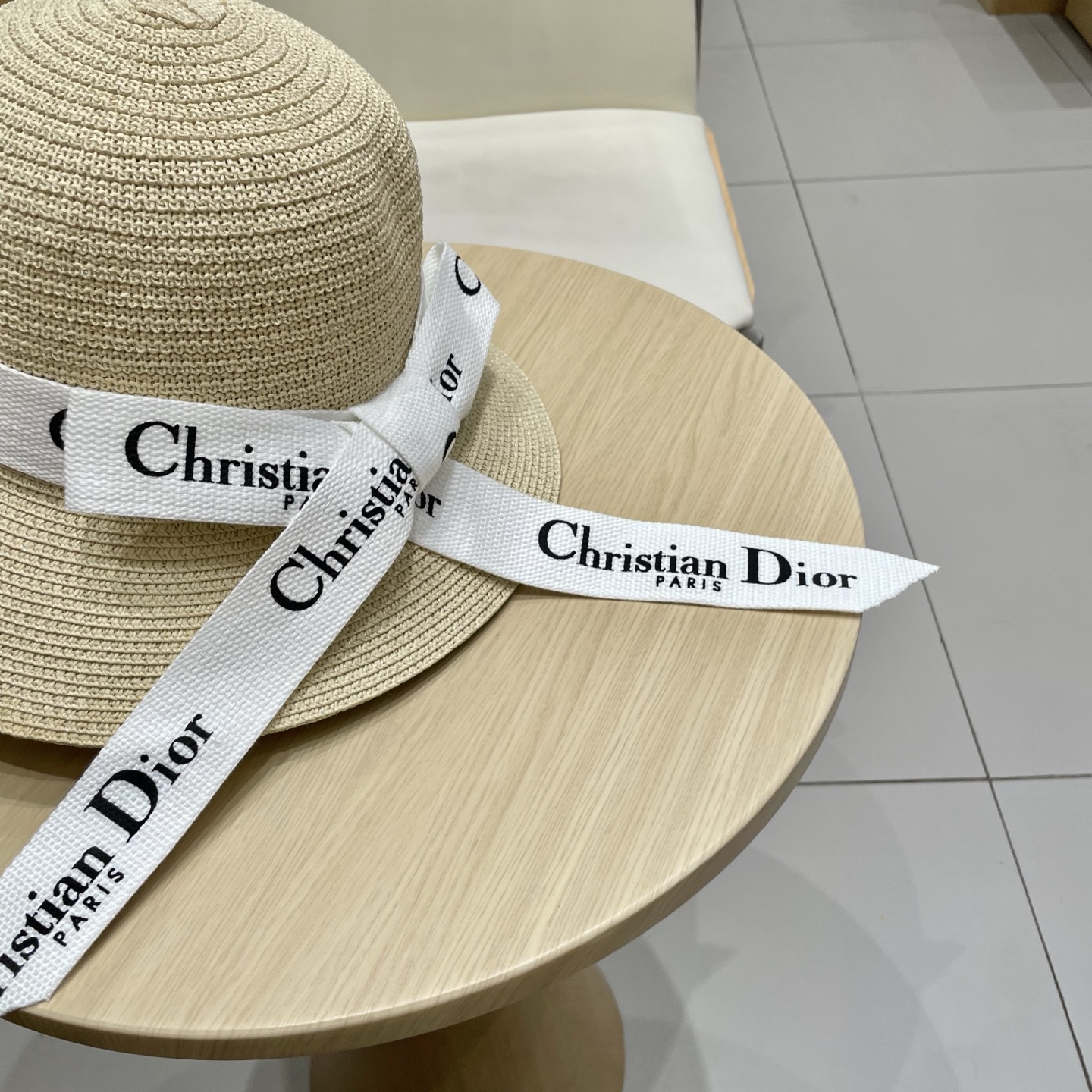  Dior迪奥新款盆帽，名媛风草帽，台湾PP草制作，头围57cm