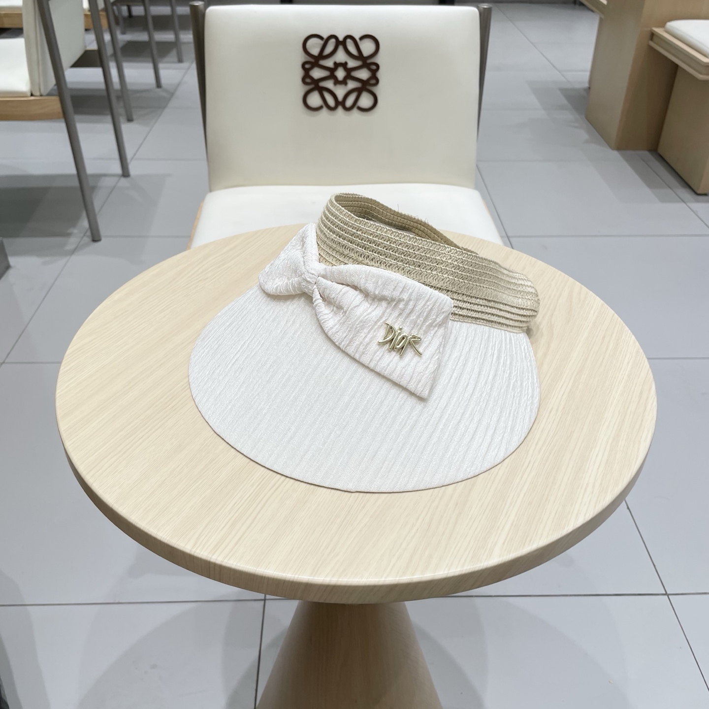  【DIOR迪奥】2025夏季新款蝴蝶结爆款遮阳帽空顶帽，大牌出货，超方便！好搭！出街必