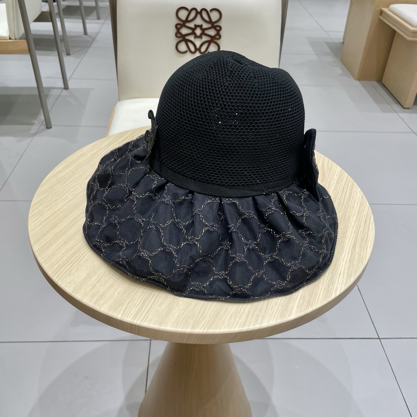 celine塞琳遮阳帽女2025新款彩胶防晒帽透气帽子防紫外线可折叠大沿太阳帽