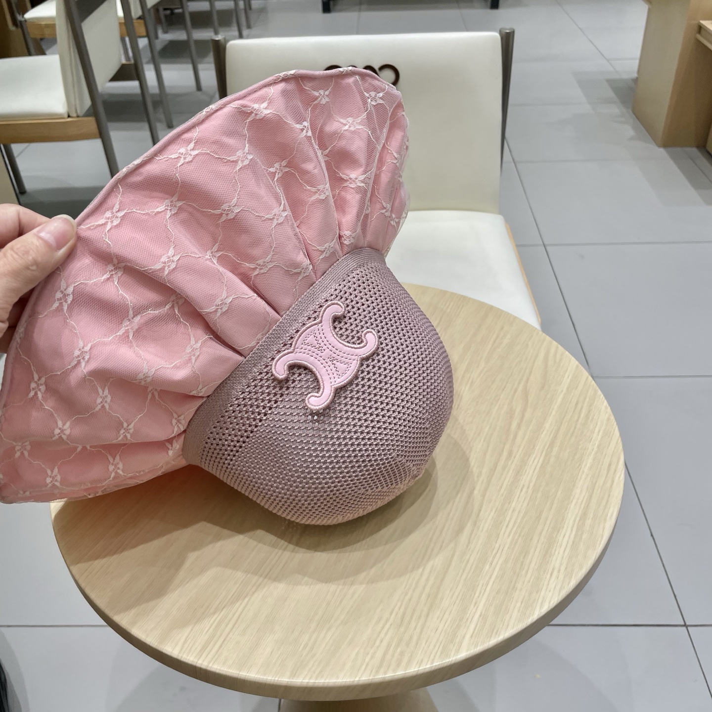 celine塞琳遮阳帽女2025新款彩胶防晒帽透气帽子防紫外线可折叠大沿太阳帽