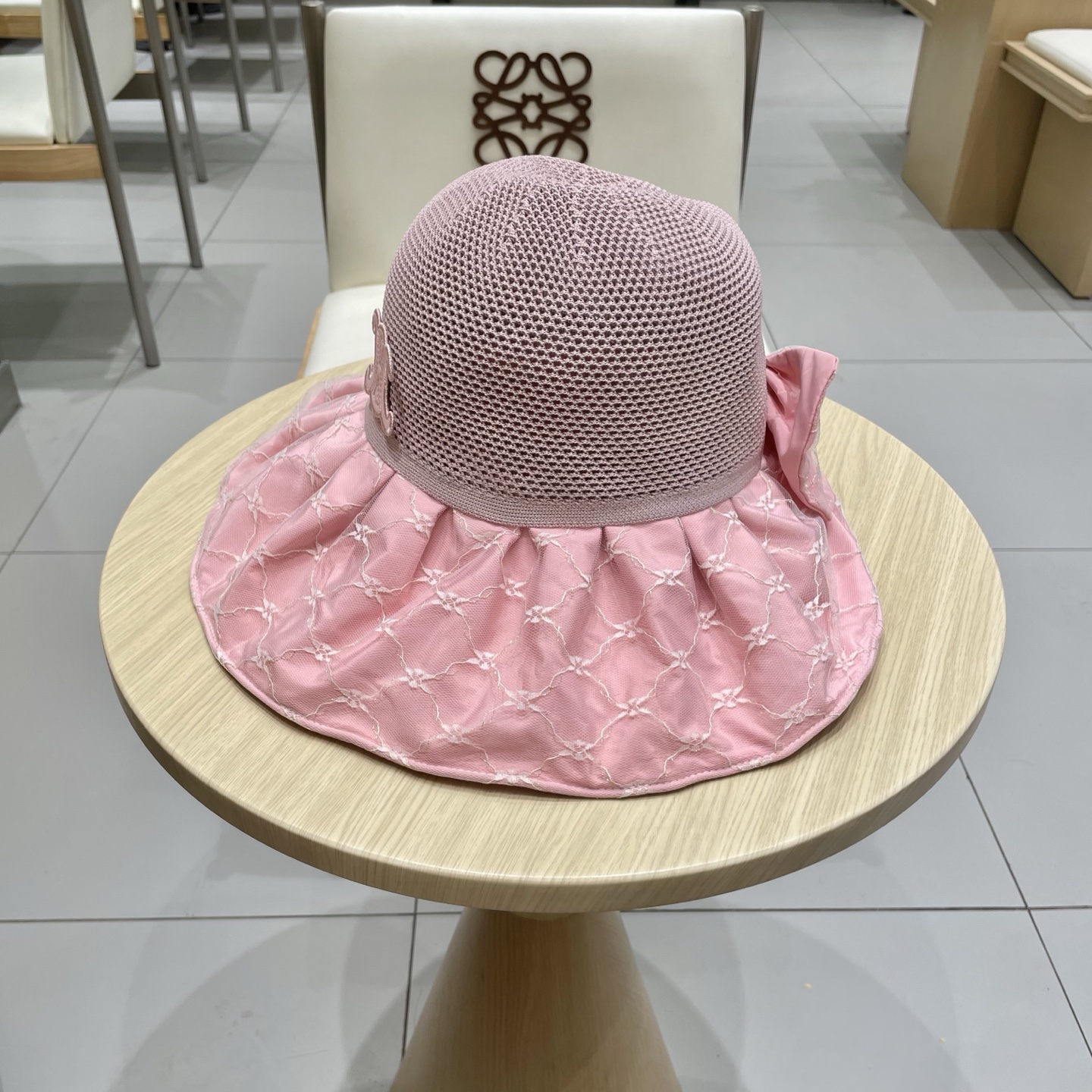 celine塞琳遮阳帽女2025新款彩胶防晒帽透气帽子防紫外线可折叠大沿太阳帽