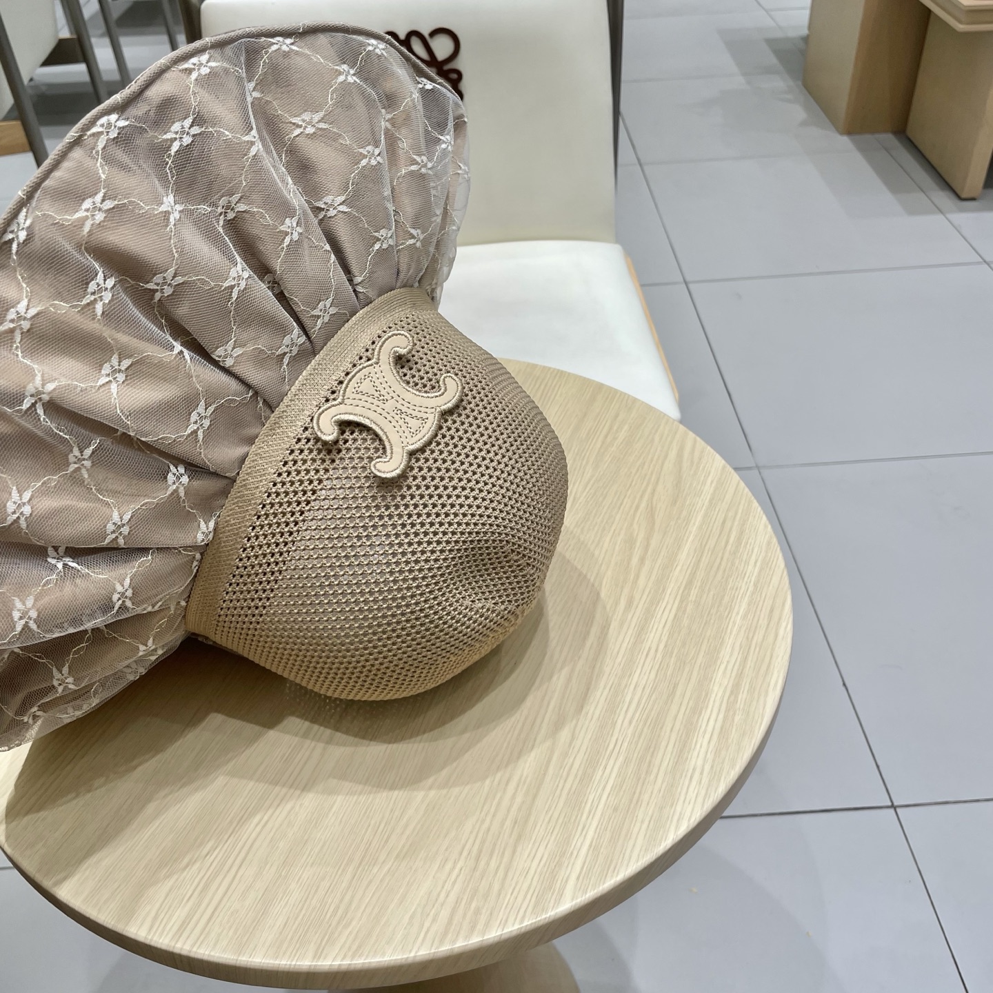 celine塞琳遮阳帽女2025新款彩胶防晒帽透气帽子防紫外线可折叠大沿太阳帽