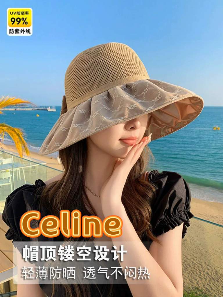 NO:362054,celine Celine sun hat women 2025 new color glue sun protection hat breathable hat UV foldable large ridge sun hat hat straw hat fisherman hat baseball hat knit hat, hat, celine, espadrilles, hatsceline塞琳遮阳帽女2025新款彩胶防晒帽透气帽子防紫外线可折叠大沿太阳帽帽子草帽渔夫帽棒球帽针织帽,帽子,celine,espadrilles,hats,hat
