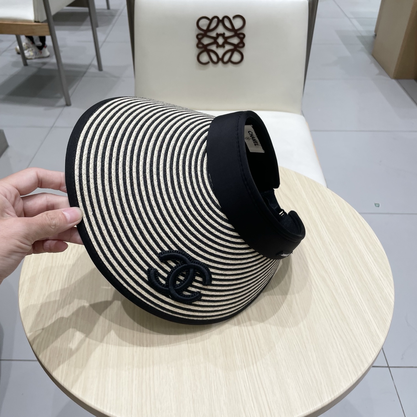  chanel香奈儿空顶草帽女新款夏季大帽檐防晒遮阳帽子防紫外线可折叠草编太阳帽