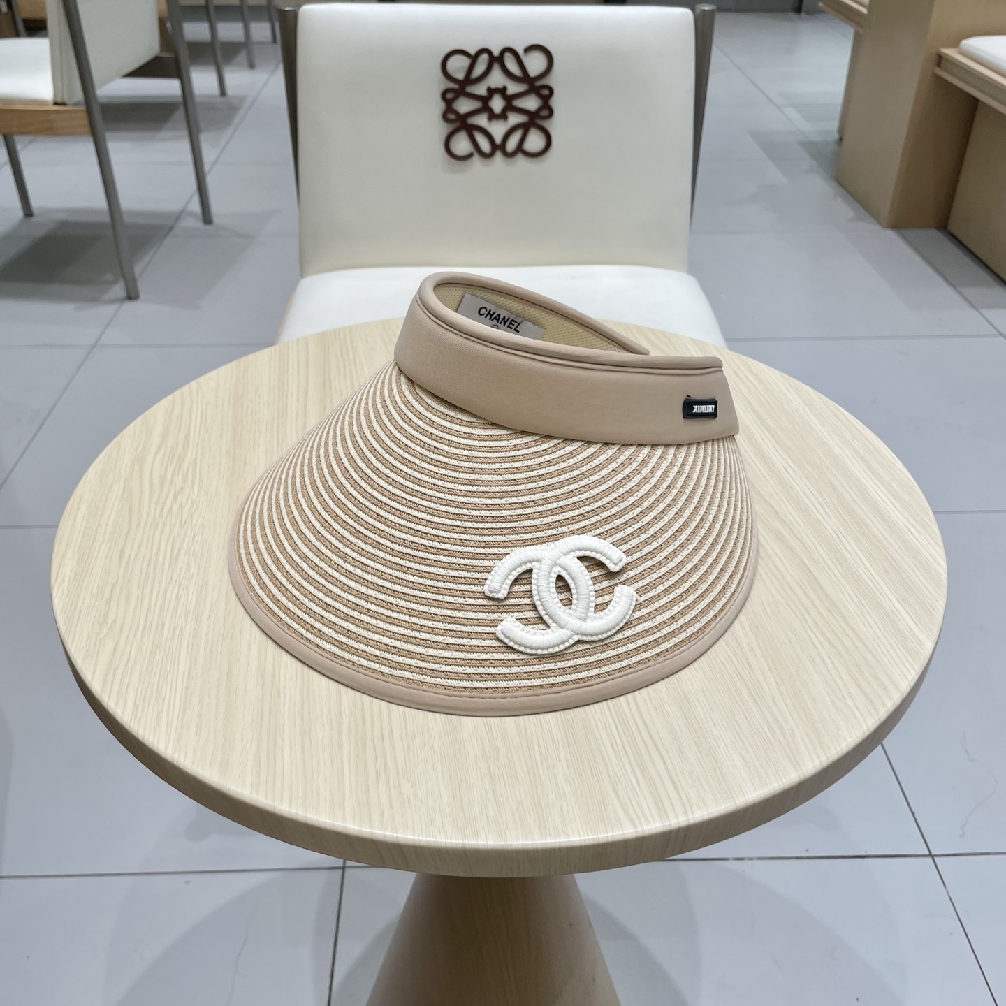  chanel香奈儿空顶草帽女新款夏季大帽檐防晒遮阳帽子防紫外线可折叠草编太阳帽