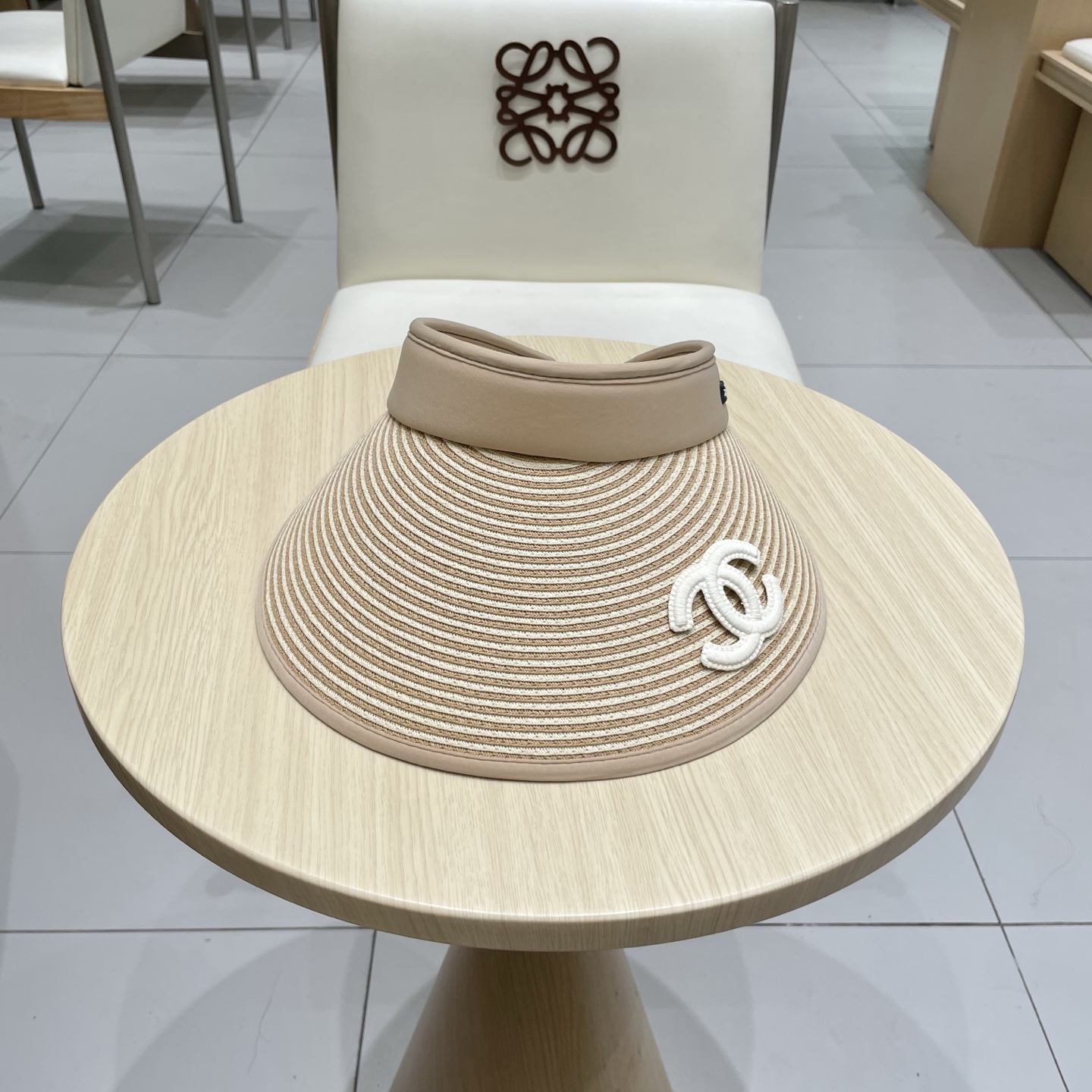  chanel香奈儿空顶草帽女新款夏季大帽檐防晒遮阳帽子防紫外线可折叠草编太阳帽