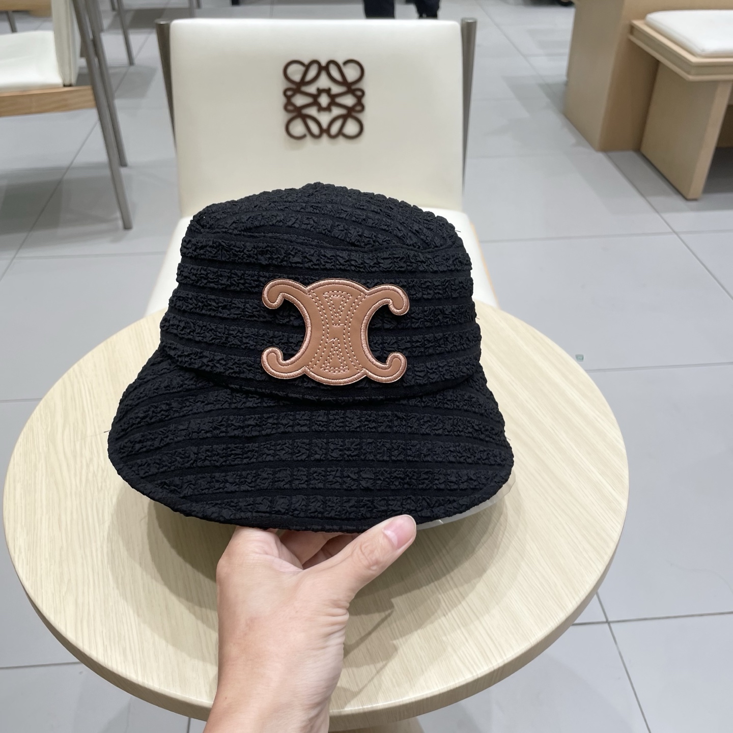  塞琳celine抽绳渔夫帽女春夏季韩版显脸小褶皱盆帽时尚百搭遮阳遮脸水桶帽子