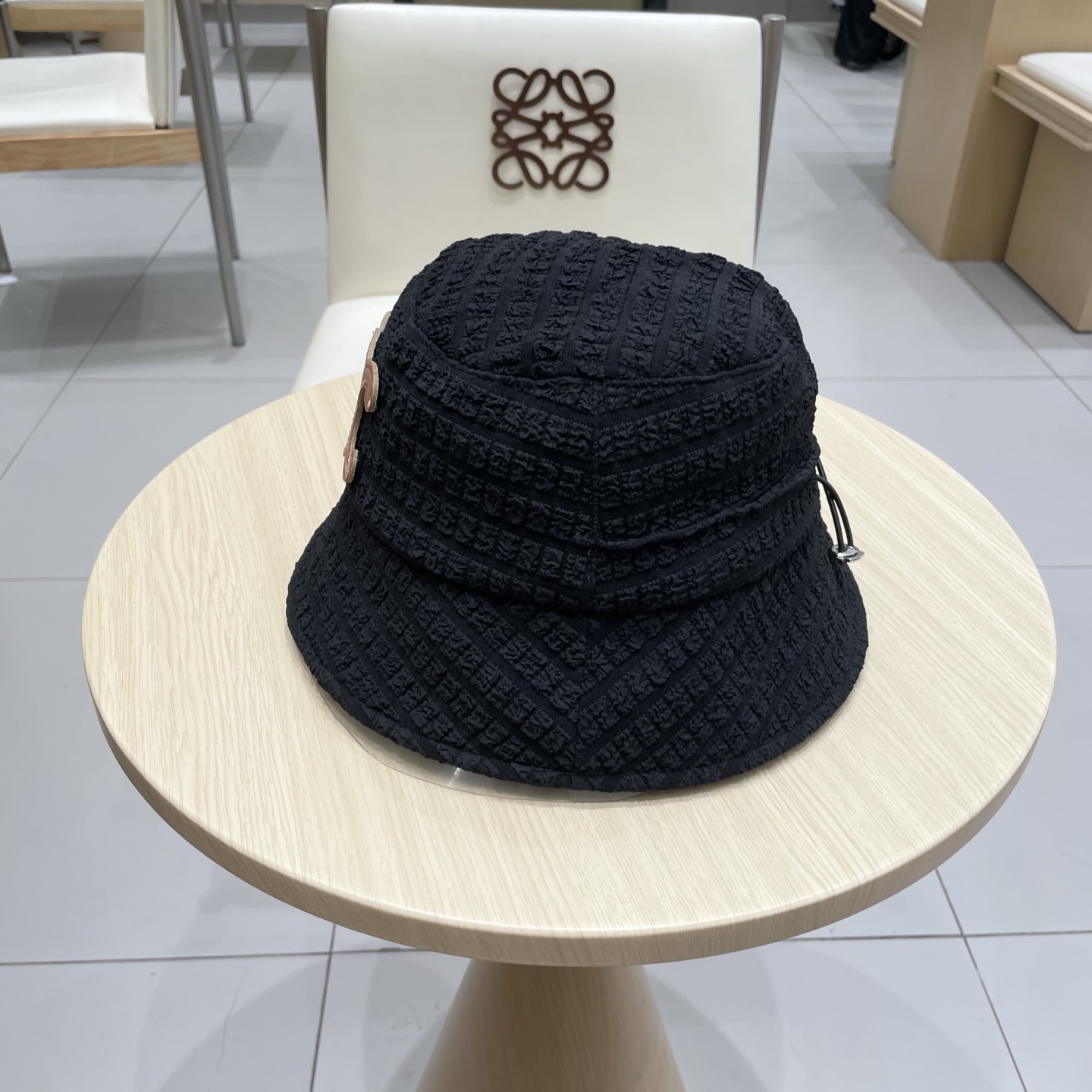  塞琳celine抽绳渔夫帽女春夏季韩版显脸小褶皱盆帽时尚百搭遮阳遮脸水桶帽子